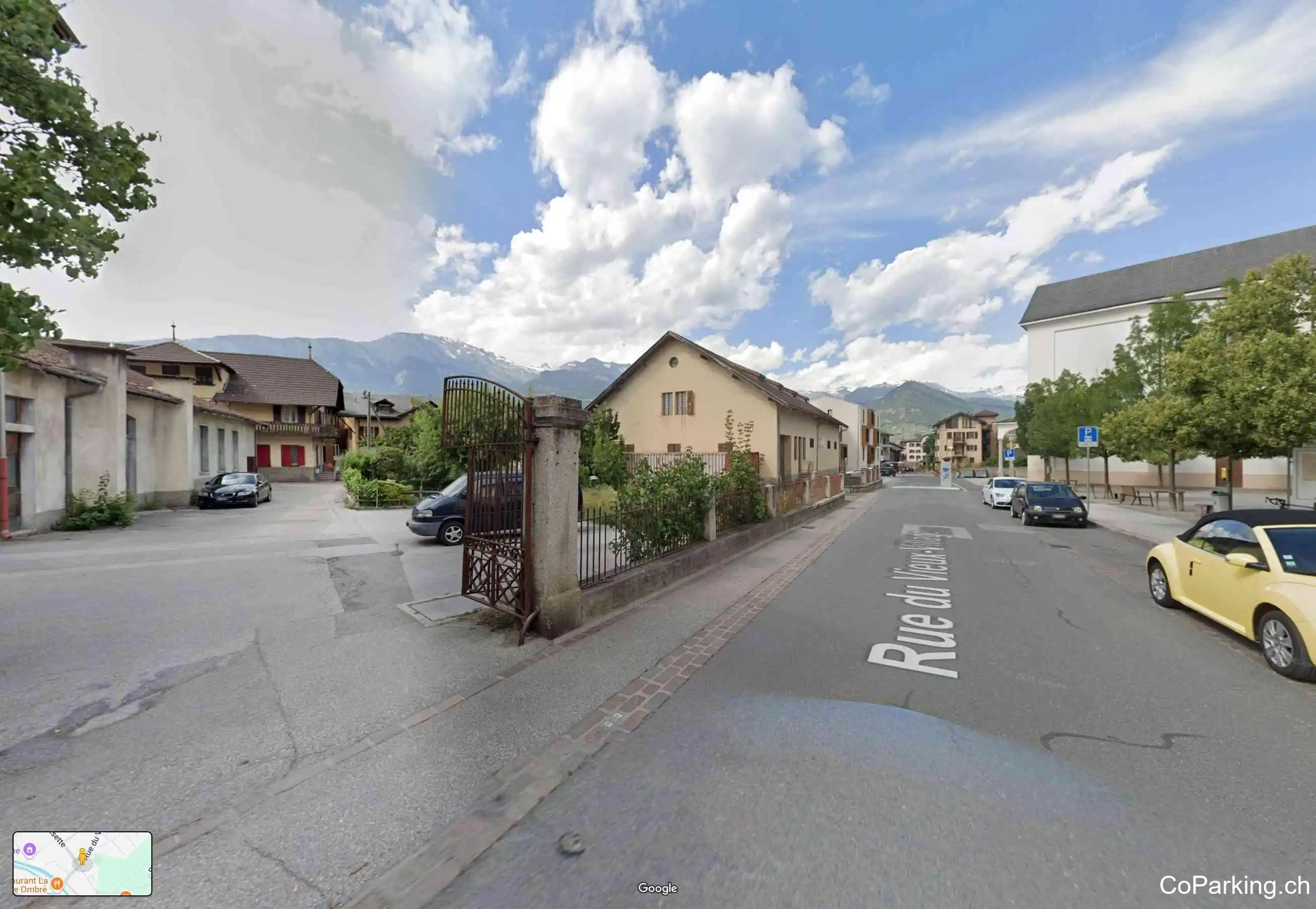 Rue du Vieux-Village, Bramois 1967