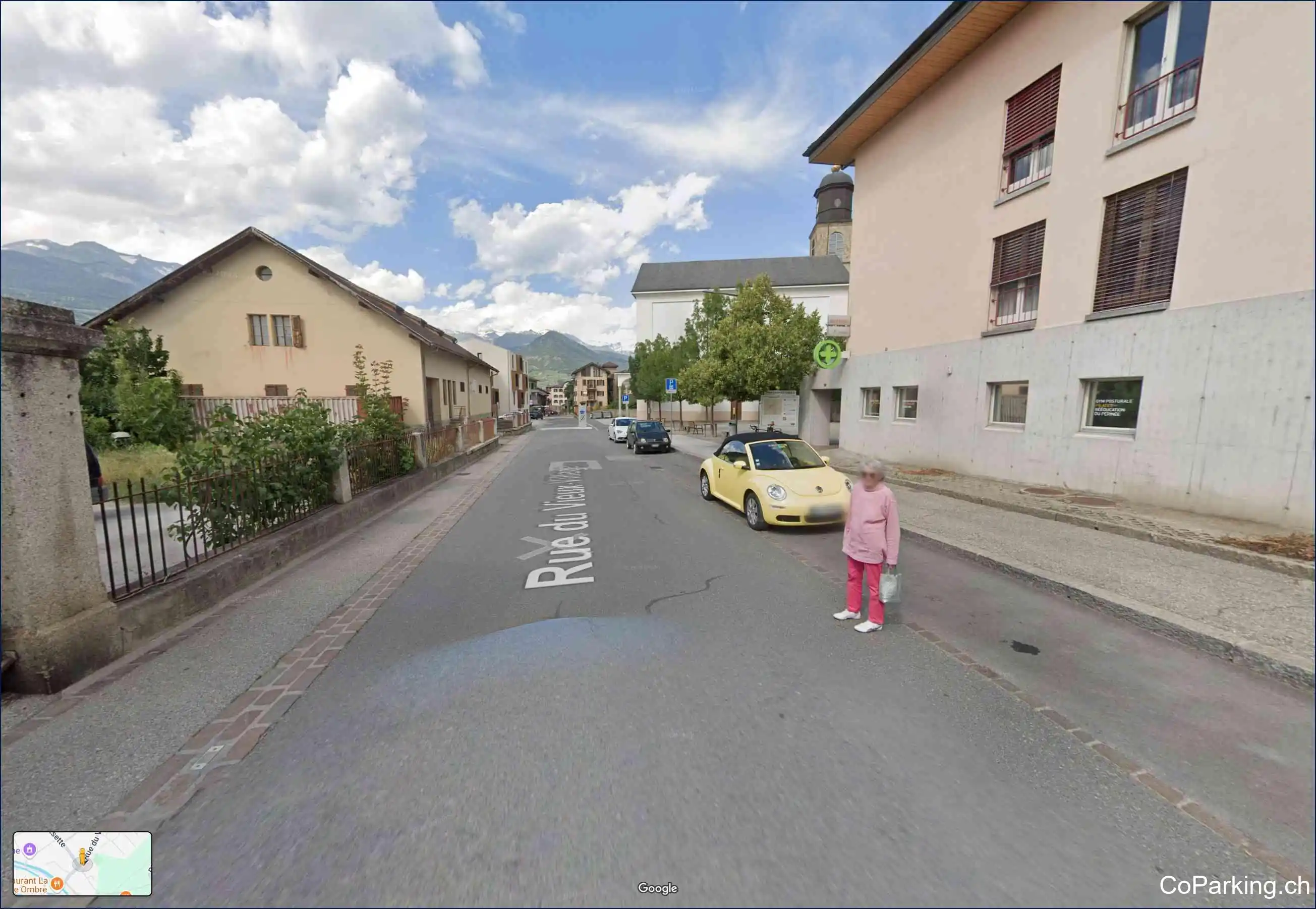 Rue du Vieux-Village, Bramois 1967
