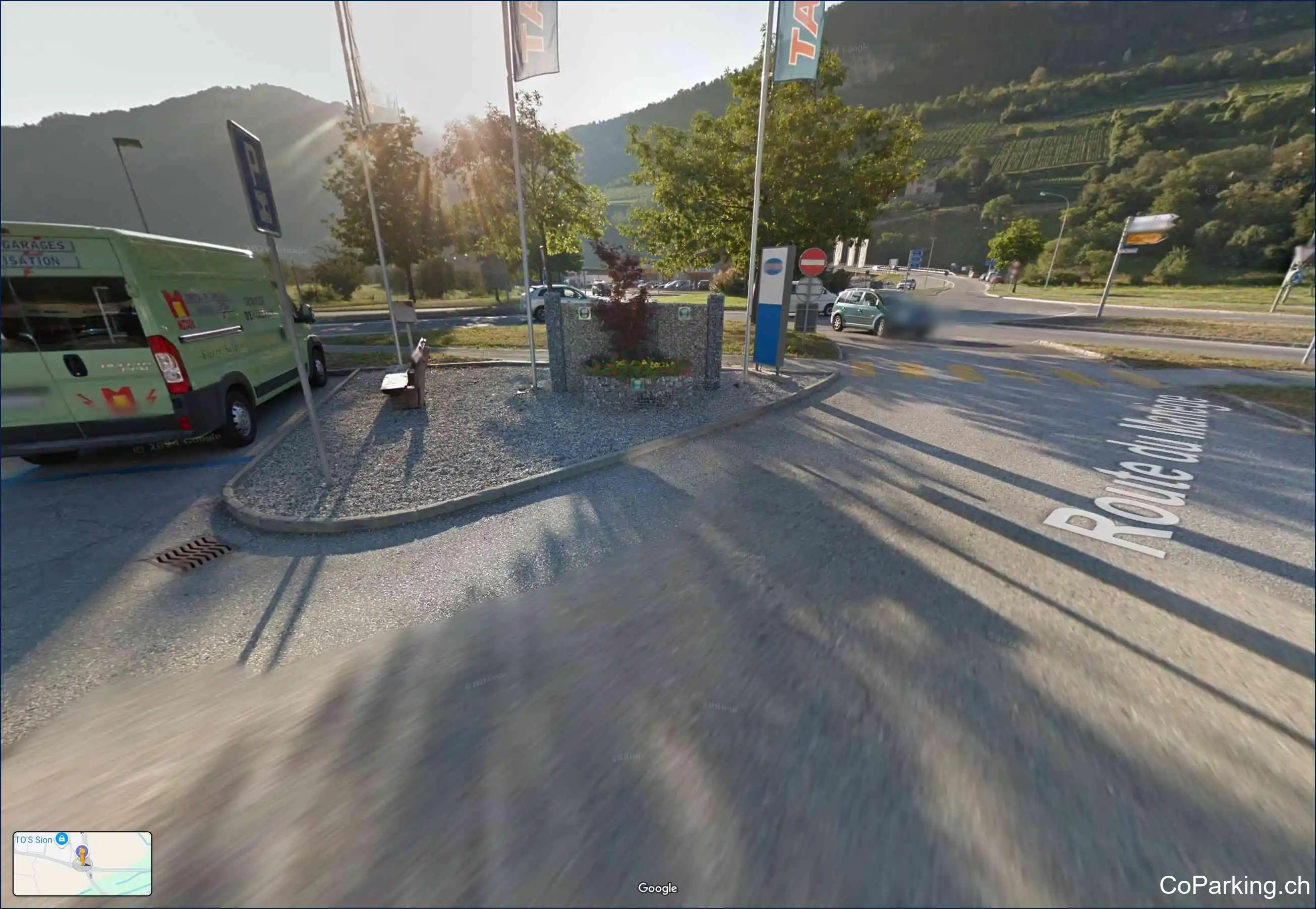 Route du Manège, Sion 1950
