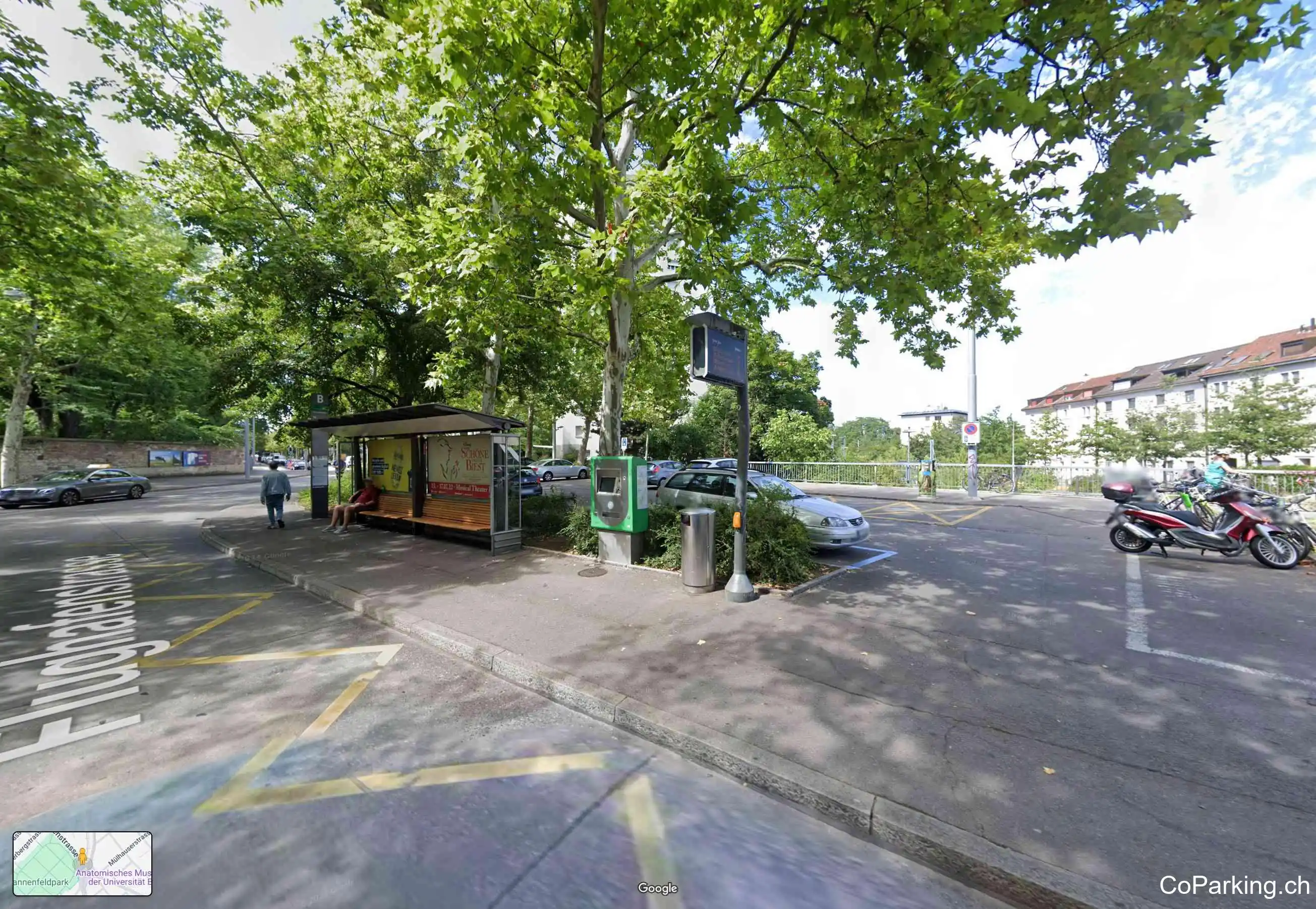 Flughafenstrasse 4 (Kannenfeldplatz, Parkplatz hinter Bushaltestelle), Basel 0