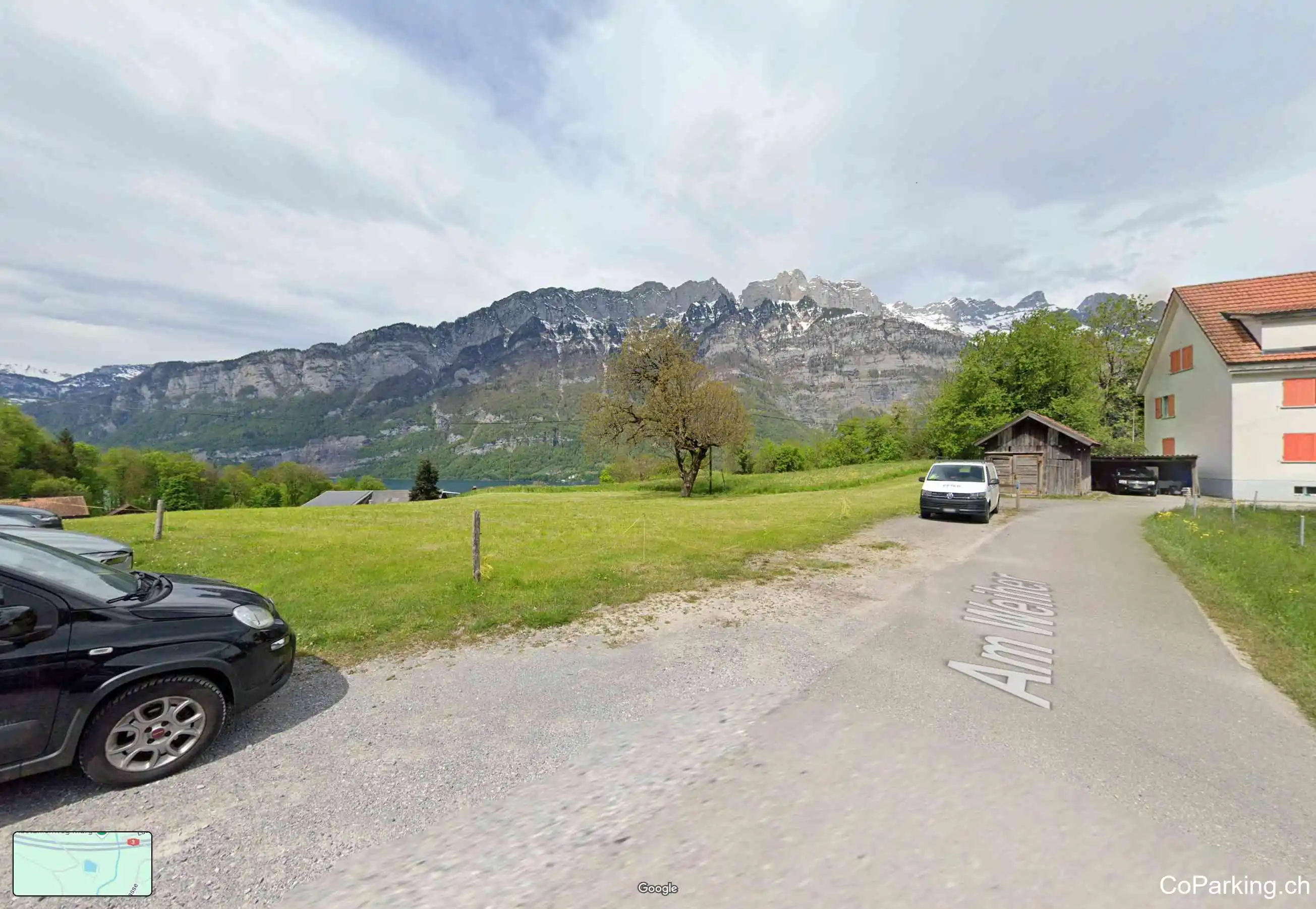 Parking Am Weiher, Am Weiher, Murg, 8877