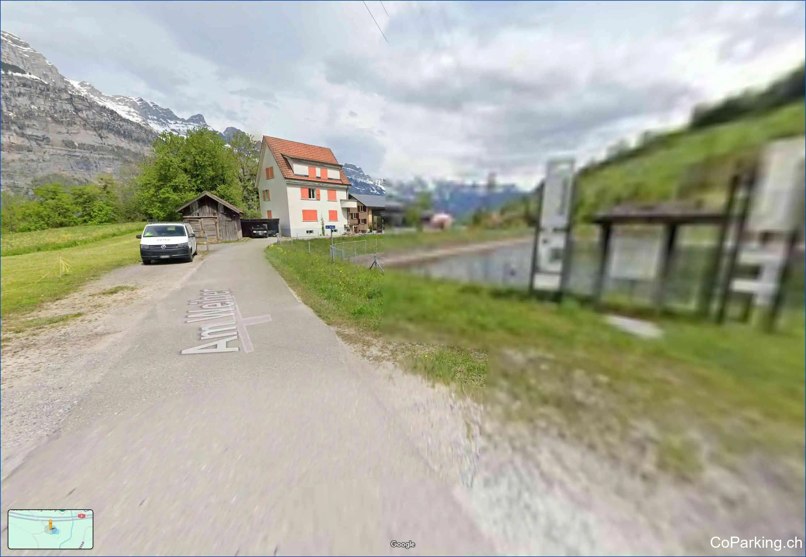 Parking Am Weiher, Am Weiher, Murg, 8877