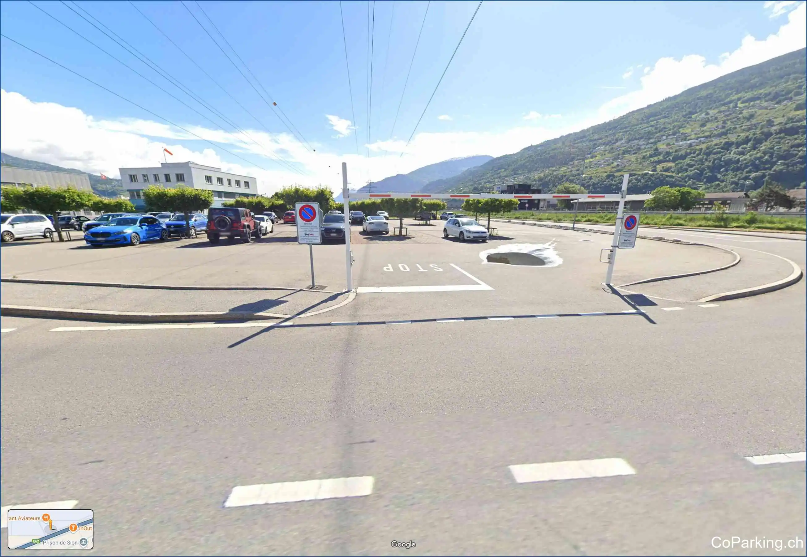 Parking Rte. des Aviateurs, Route des Aviateurs, Sion, 1950