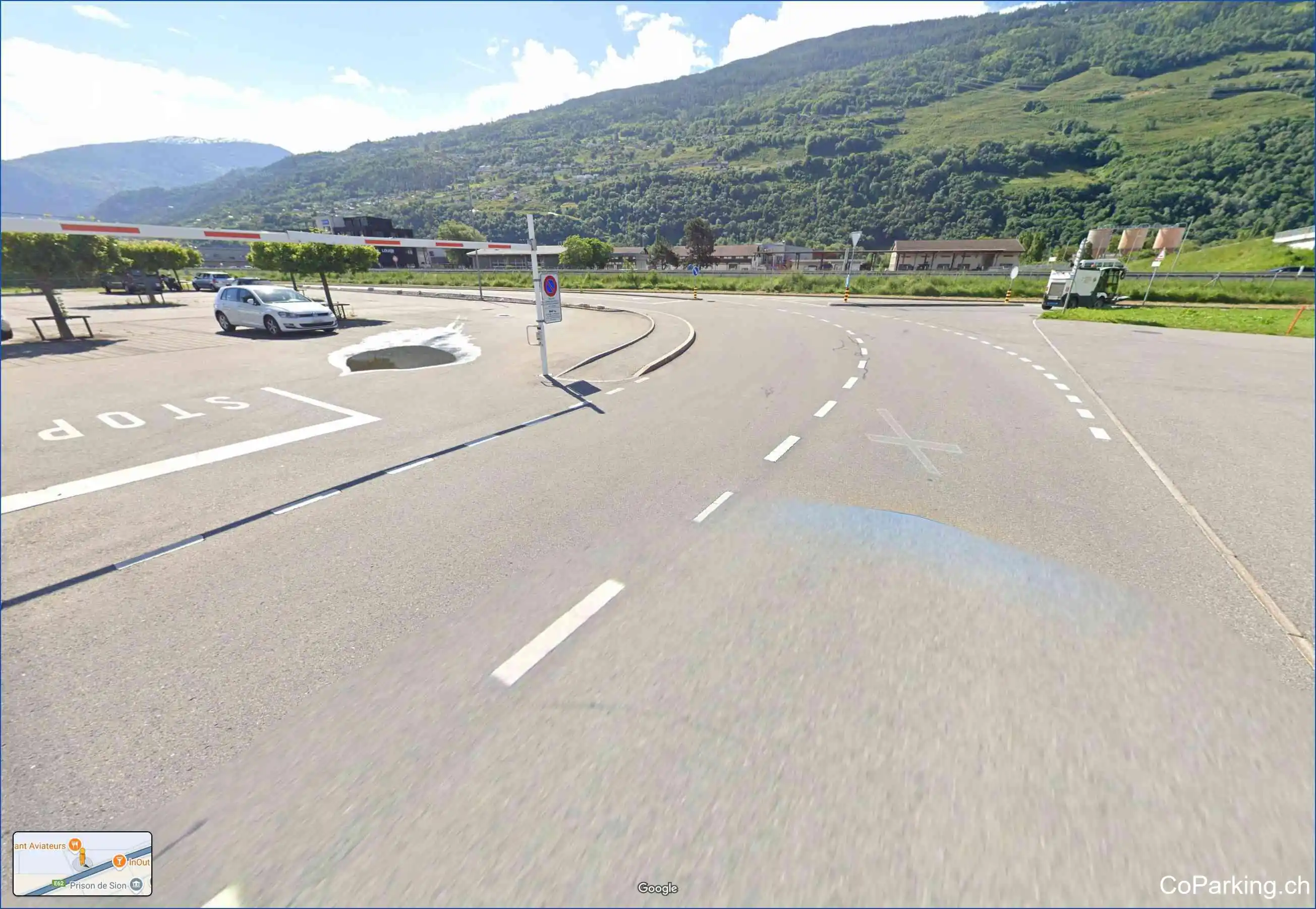 Parking Rte. des Aviateurs, Route des Aviateurs, Sion, 1950