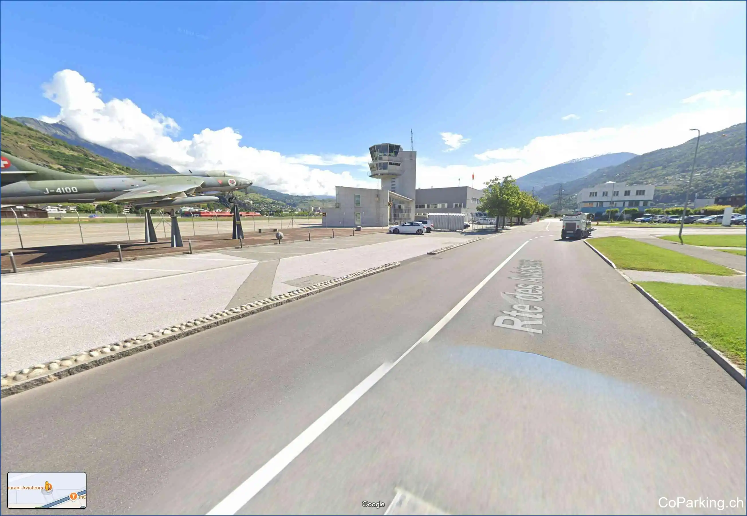 Parking Rte. des Aviateurs, Route des Aviateurs, Sion, 1950