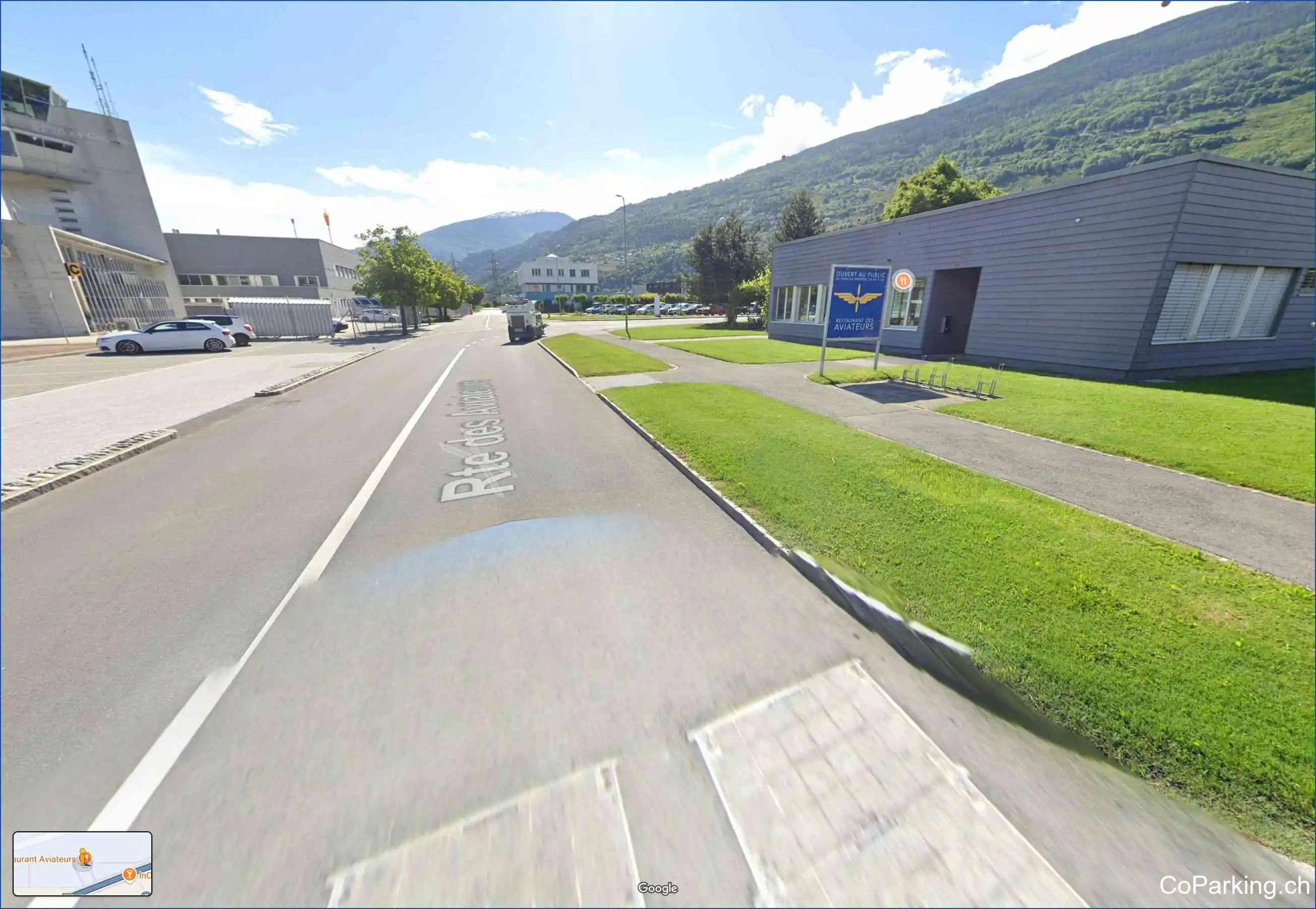 Parking Rte. des Aviateurs, Route des Aviateurs, Sion, 1950