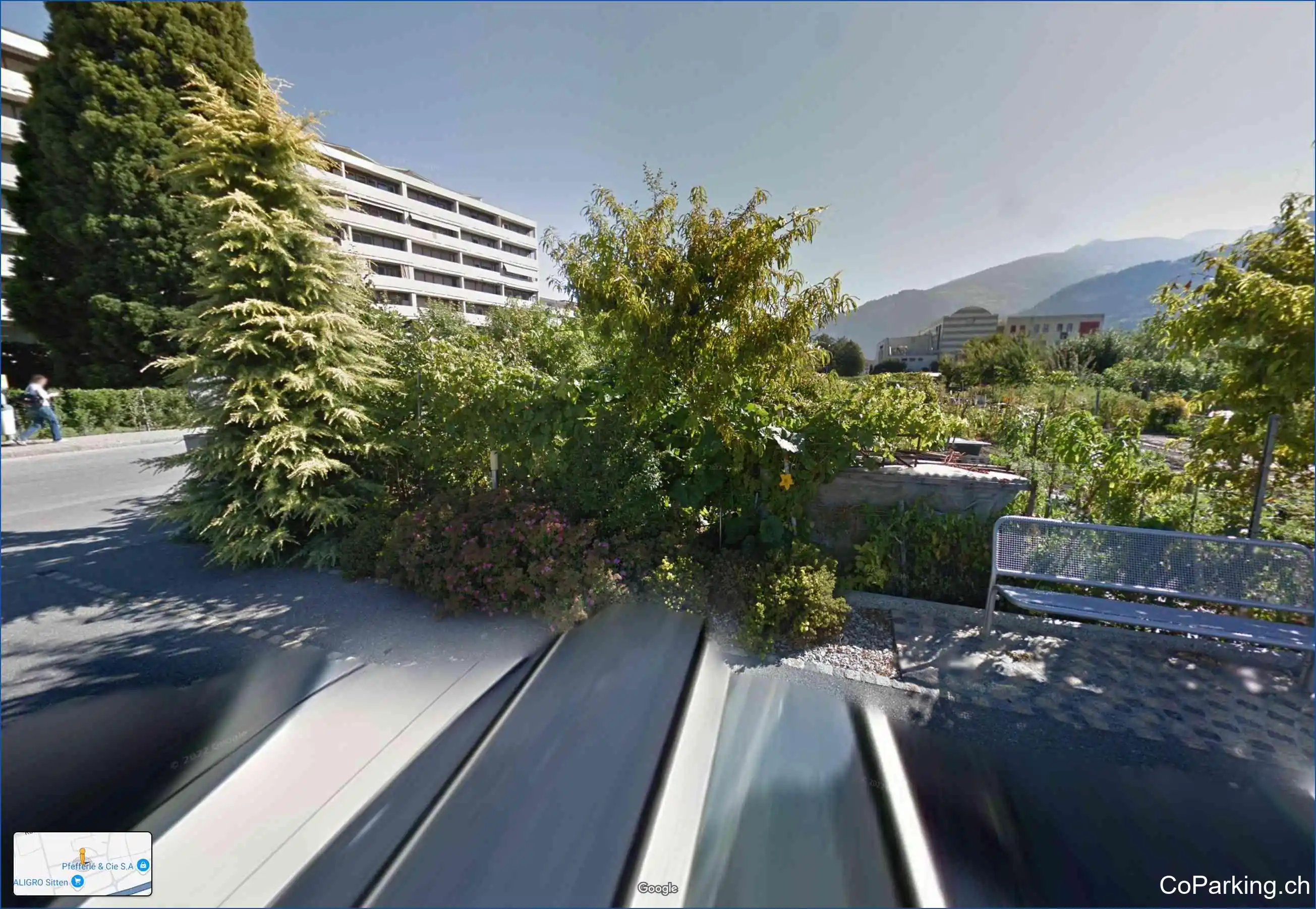 Parking Rue de la Bourgeoisie, Rue de la Bourgeoisie, Sion, 1950