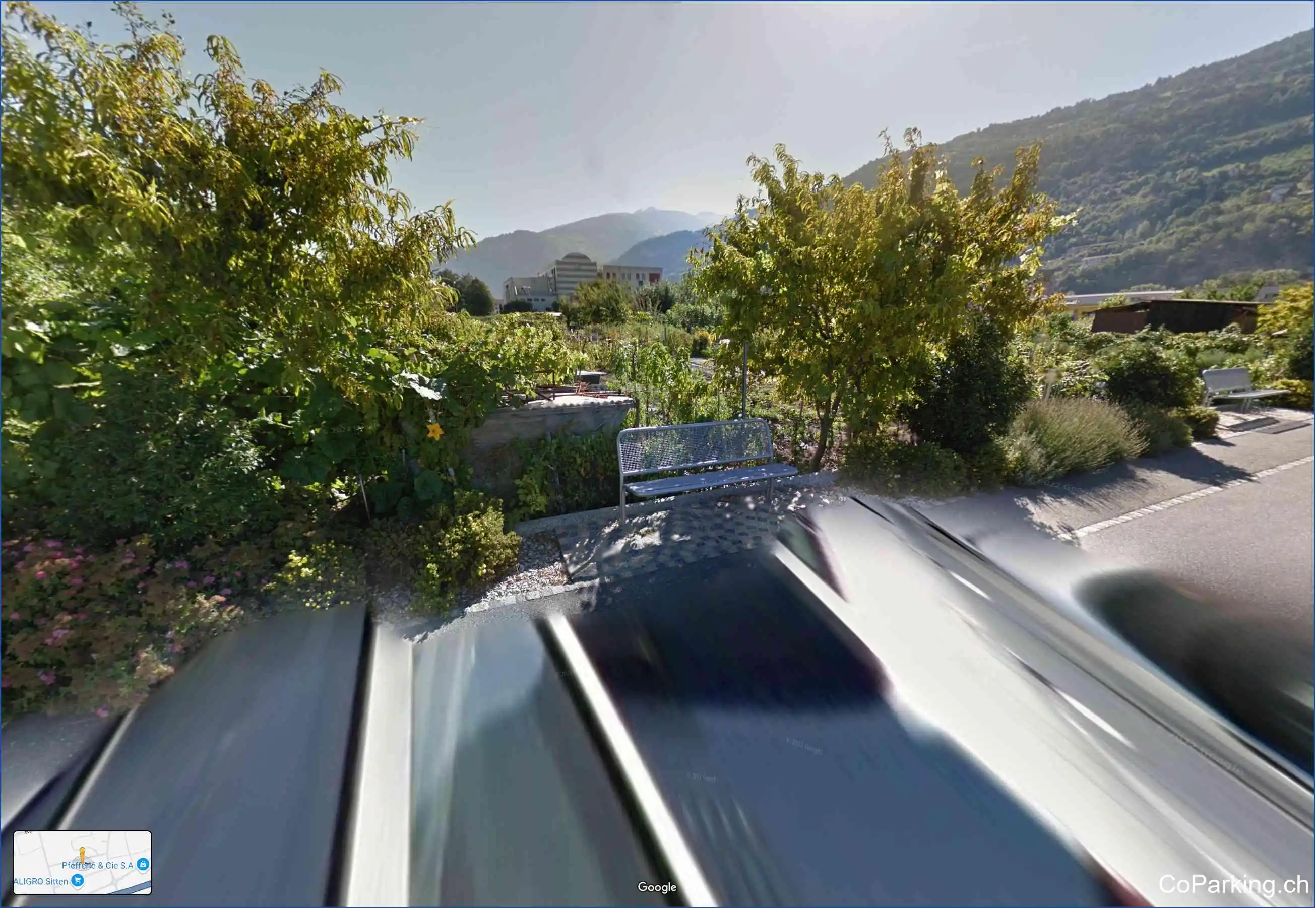 Parking Rue de la Bourgeoisie, Rue de la Bourgeoisie, Sion, 1950