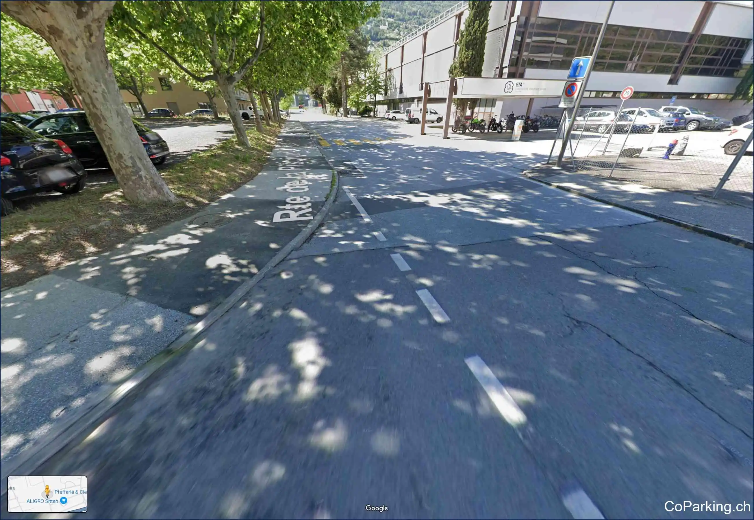 Parking ETA SA, Route de la Piscine, Sion, 1950