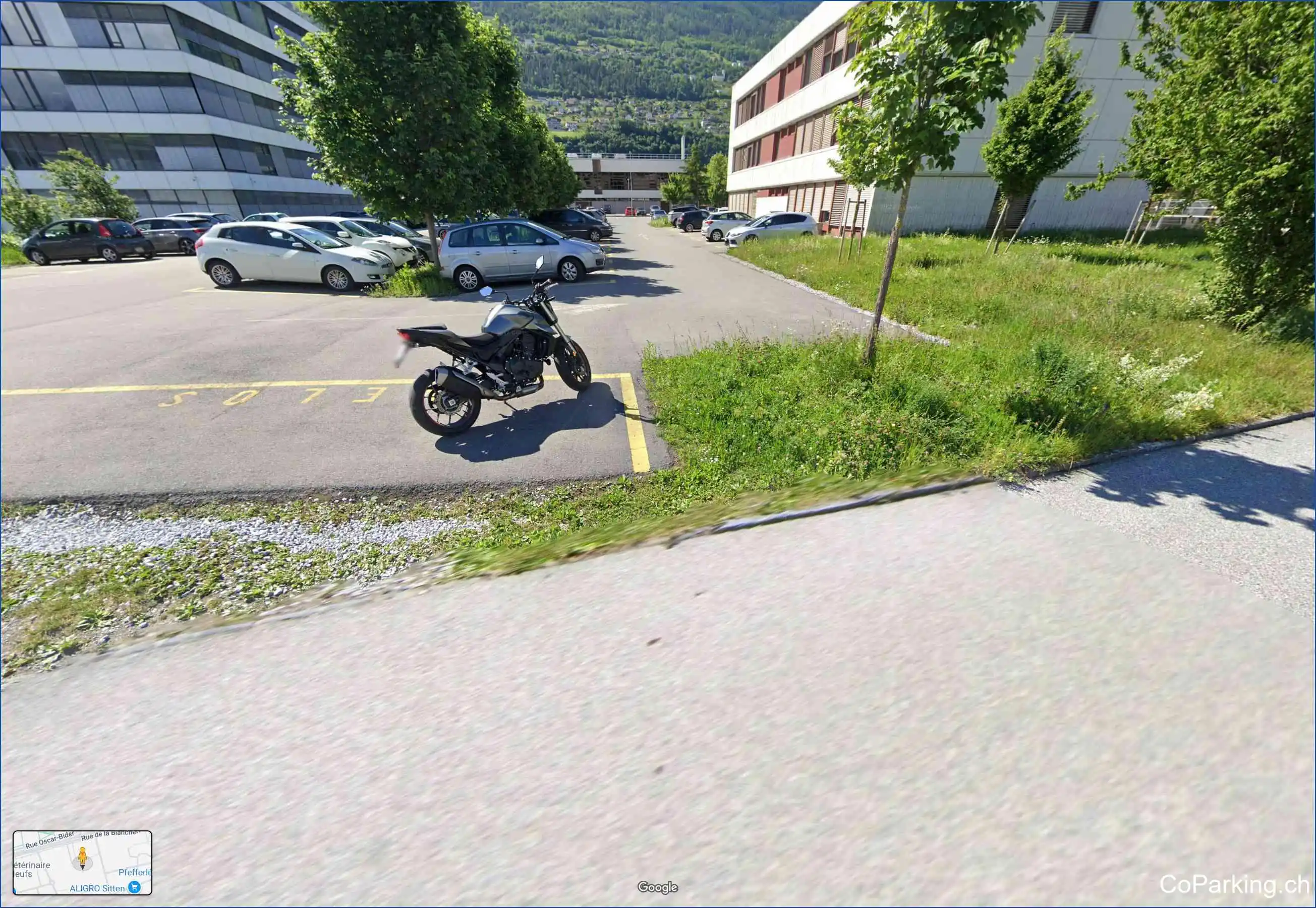 Parking Swisscom Business Park, Chemin Saint-Hubert, Sion, 1950