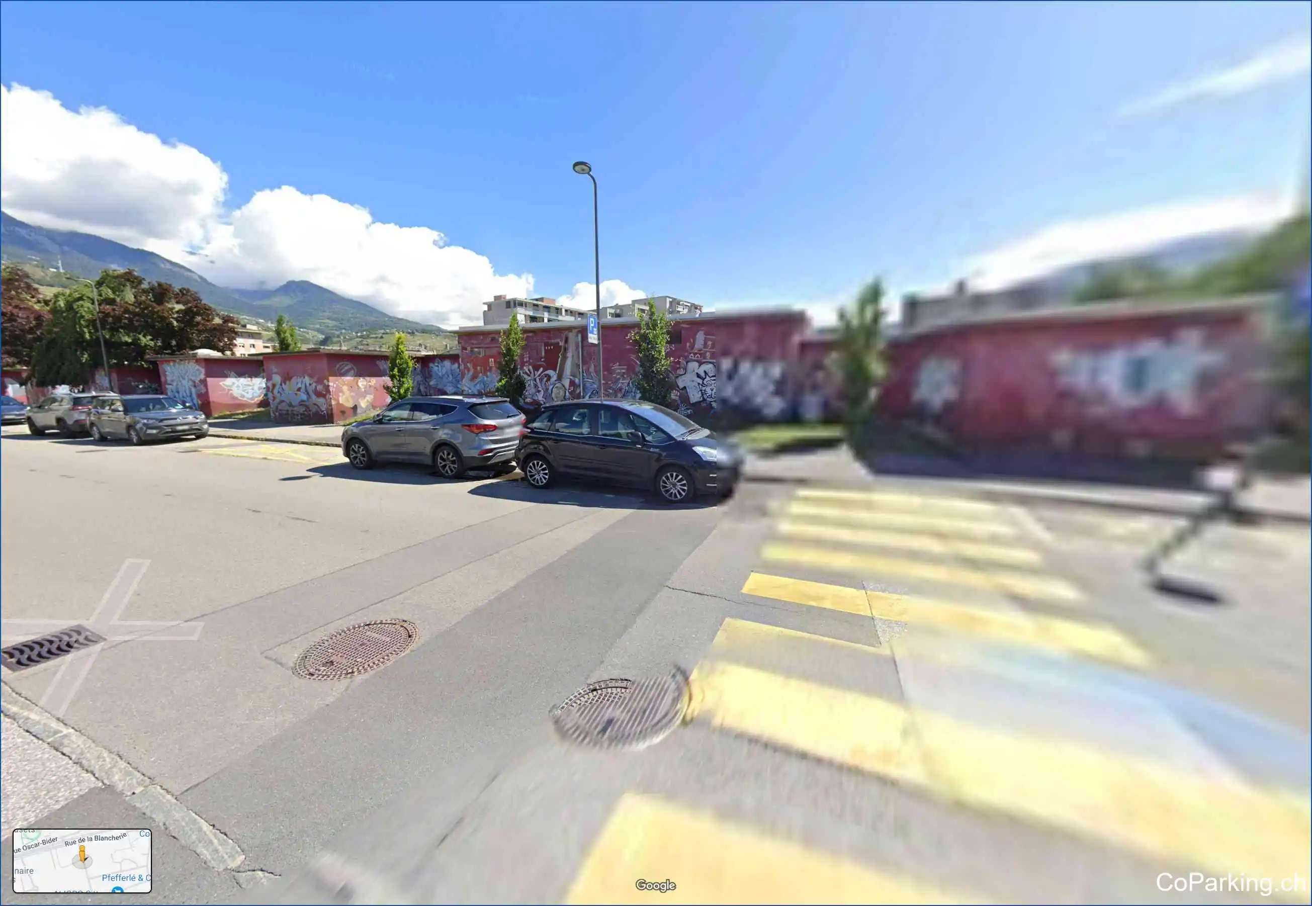Parking Route de la Piscine, Route de la Piscine, Sion, 1950