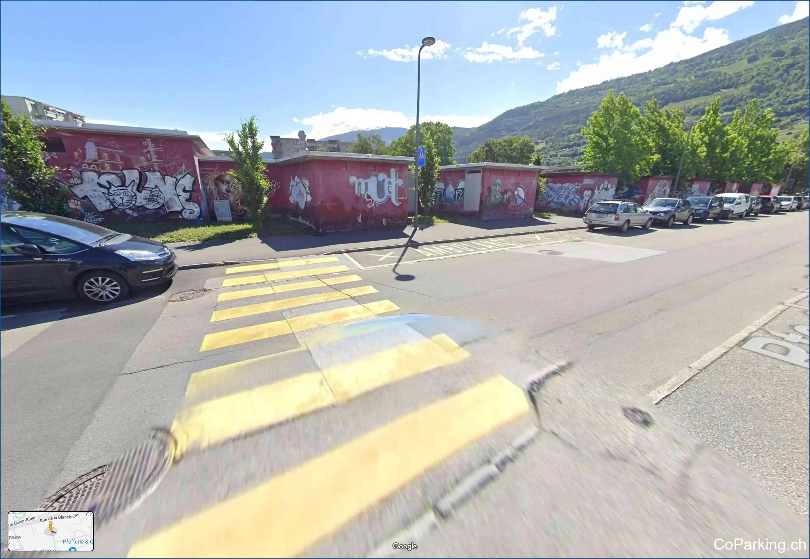 Parking Route de la Piscine, Route de la Piscine, Sion, 1950