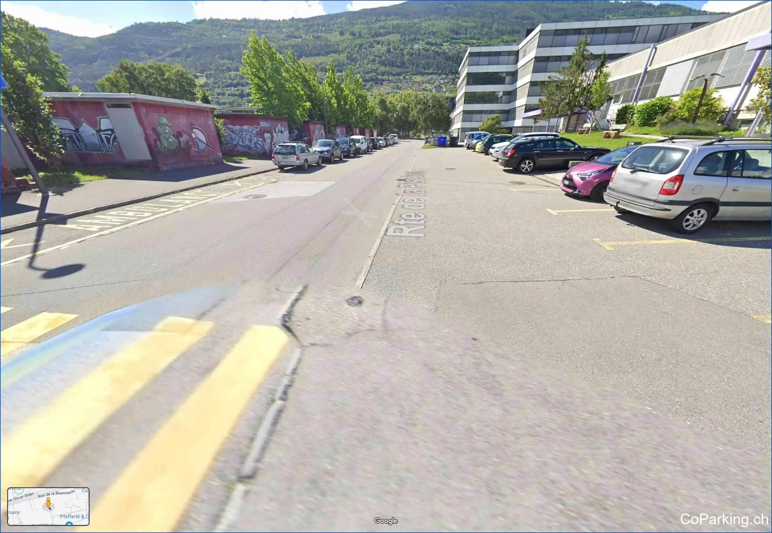 Parking Route de la Piscine, Route de la Piscine, Sion, 1950