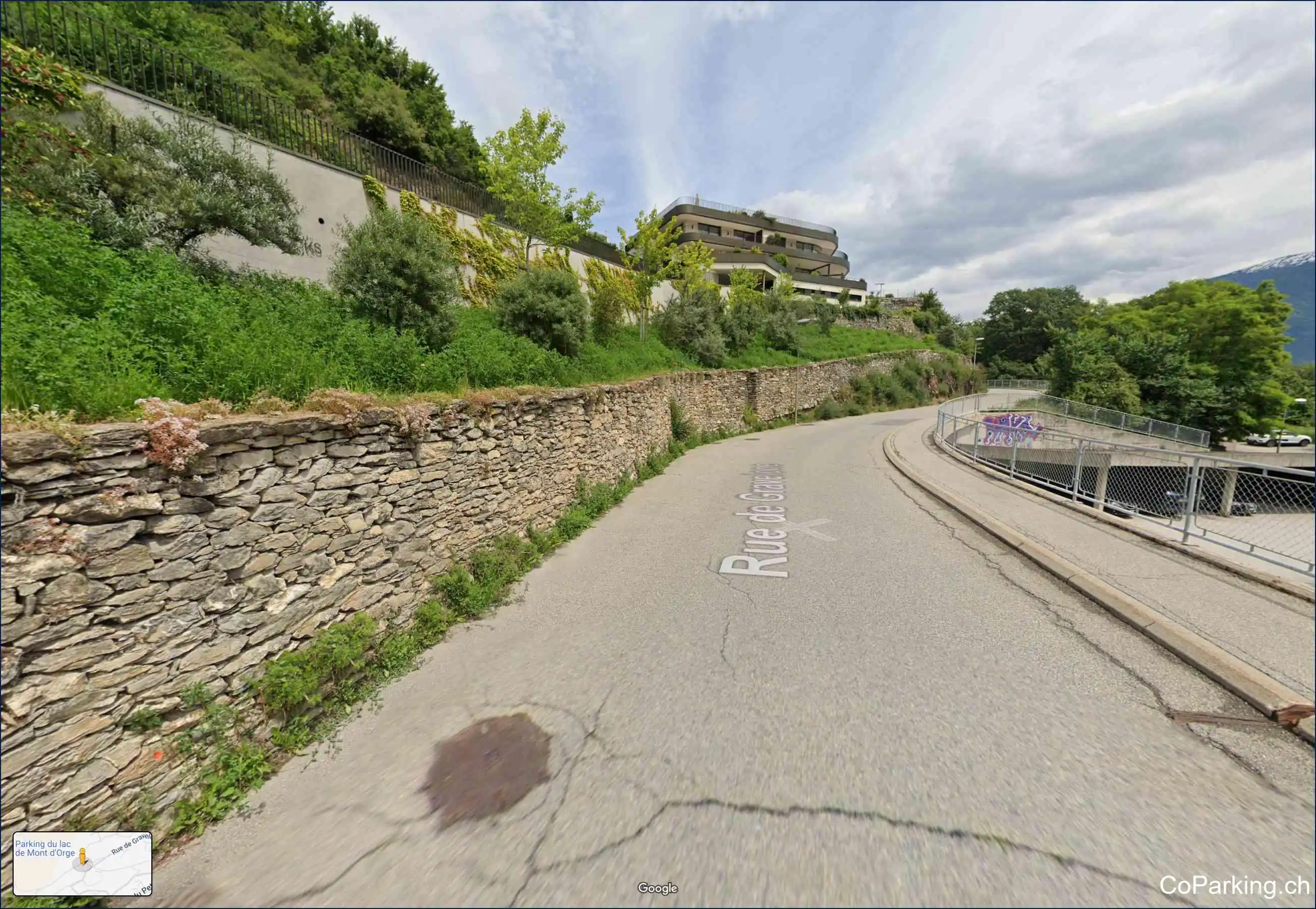 Parking Rue de Gravelone, Rue de Gravelone, Sion, 1965