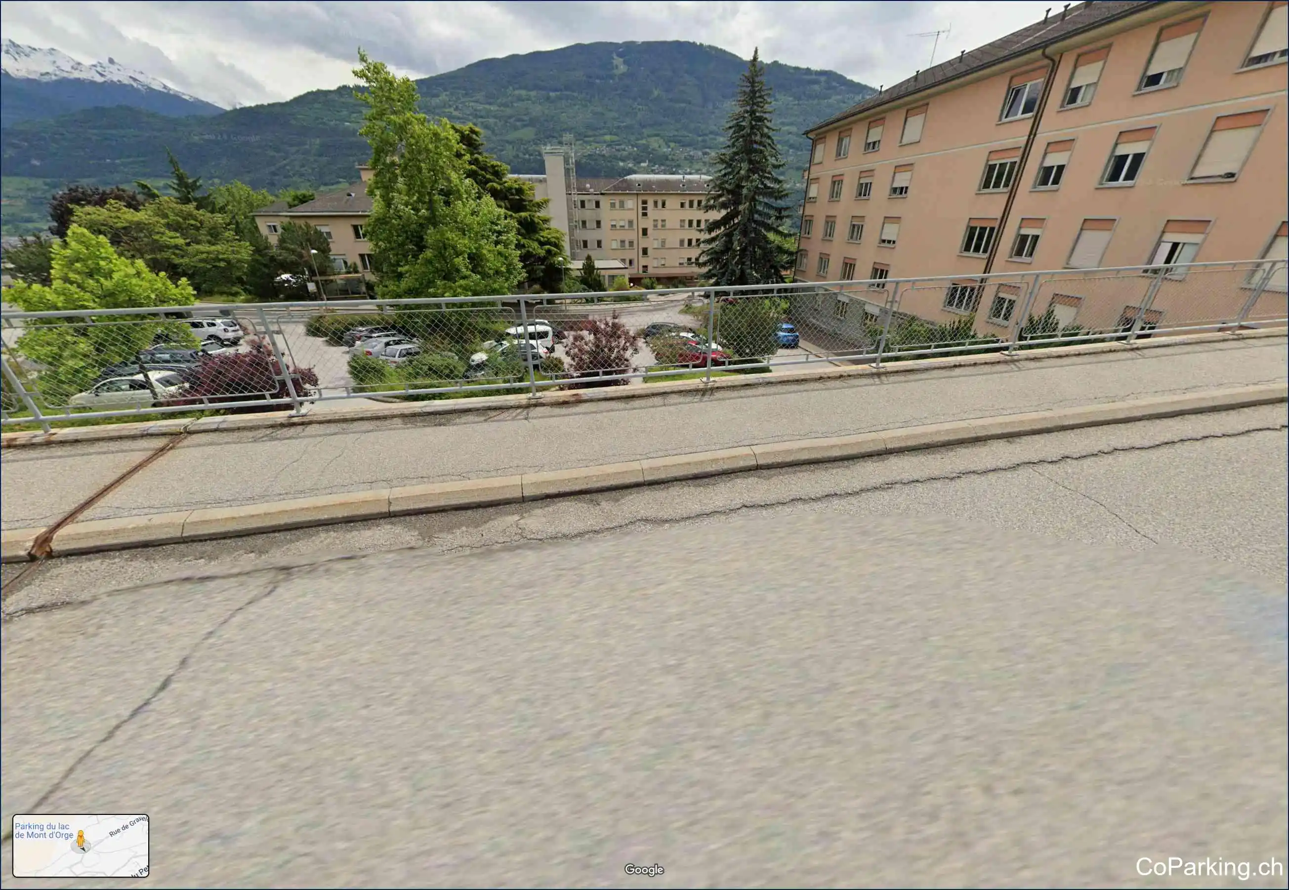 Parking Rue de Gravelone, Rue de Gravelone, Sion, 1965