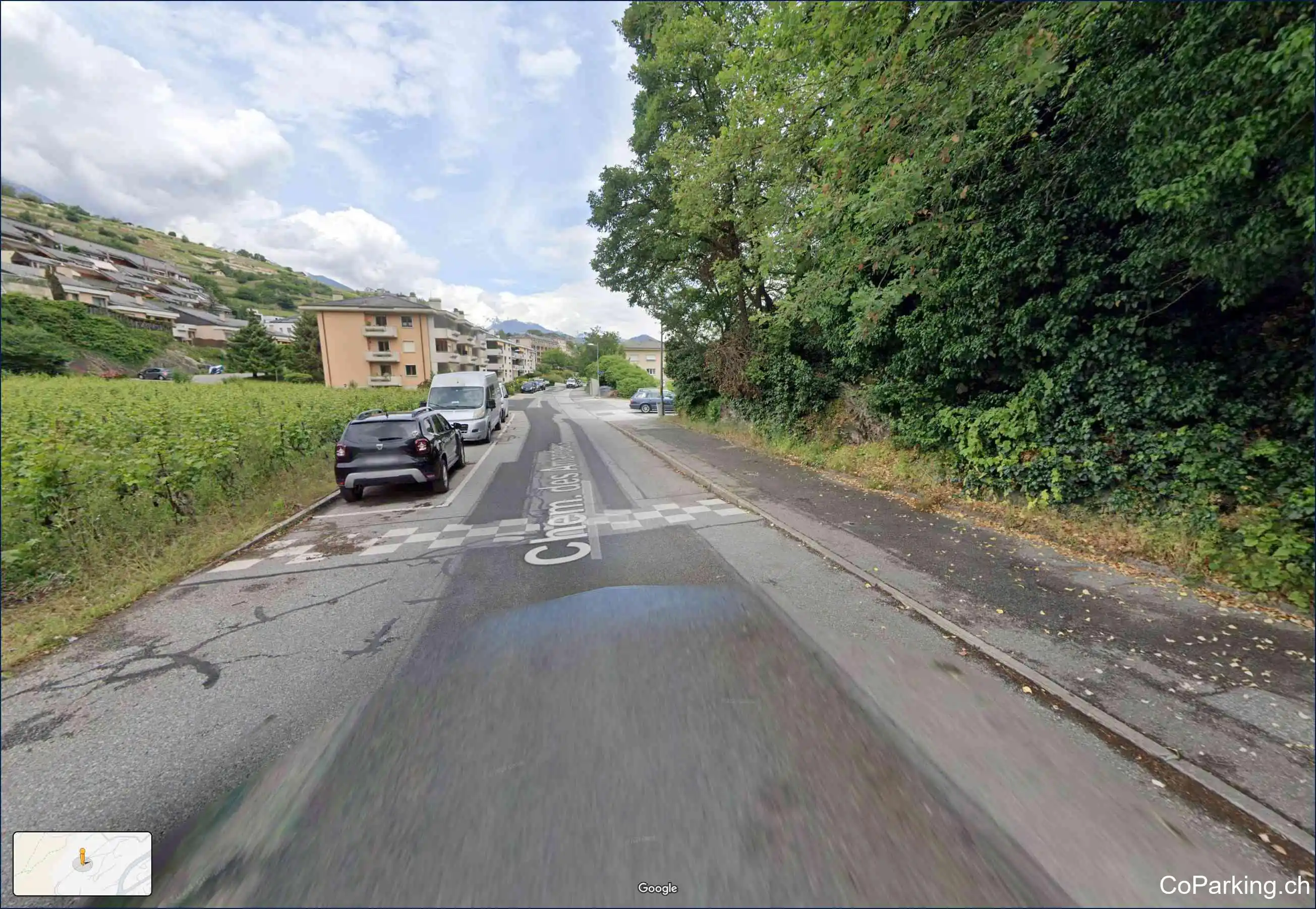 Parking Chemin des Amandiers, Chemin des Amandiers, Sion, 1965