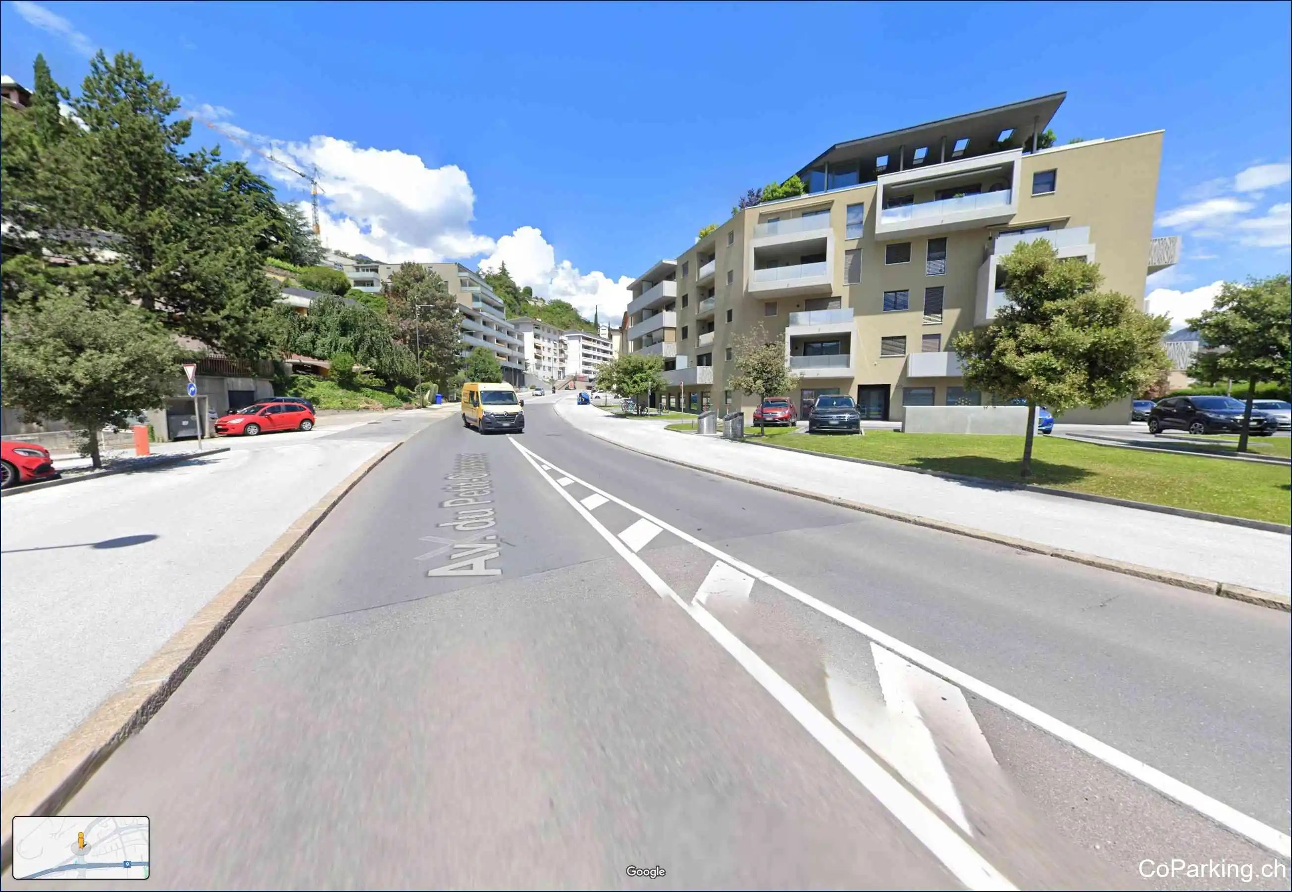 Parking Av. du Petit-Chasseur, Avenue du Petit-Chasseur, Sion, 1950