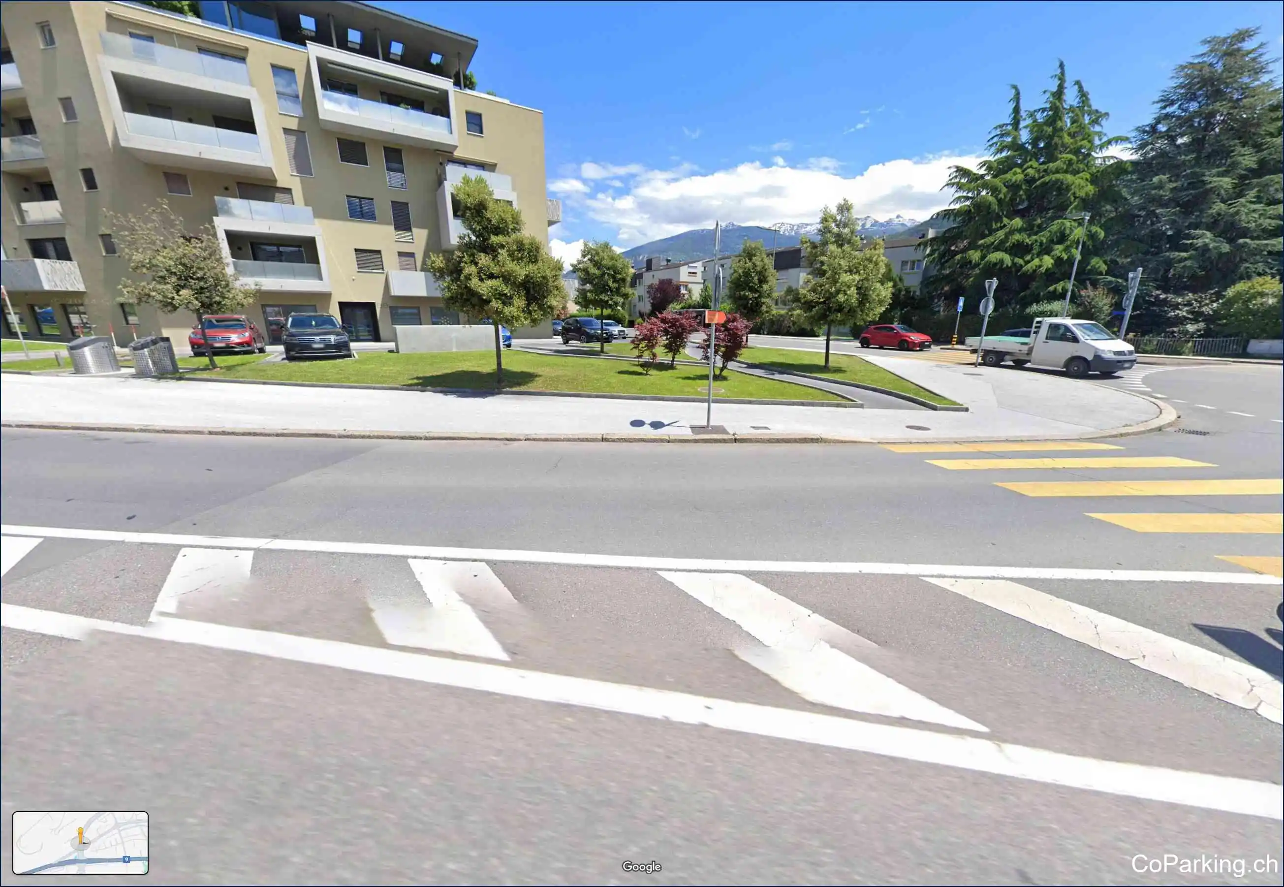 Parking Av. du Petit-Chasseur, Avenue du Petit-Chasseur, Sion, 1950