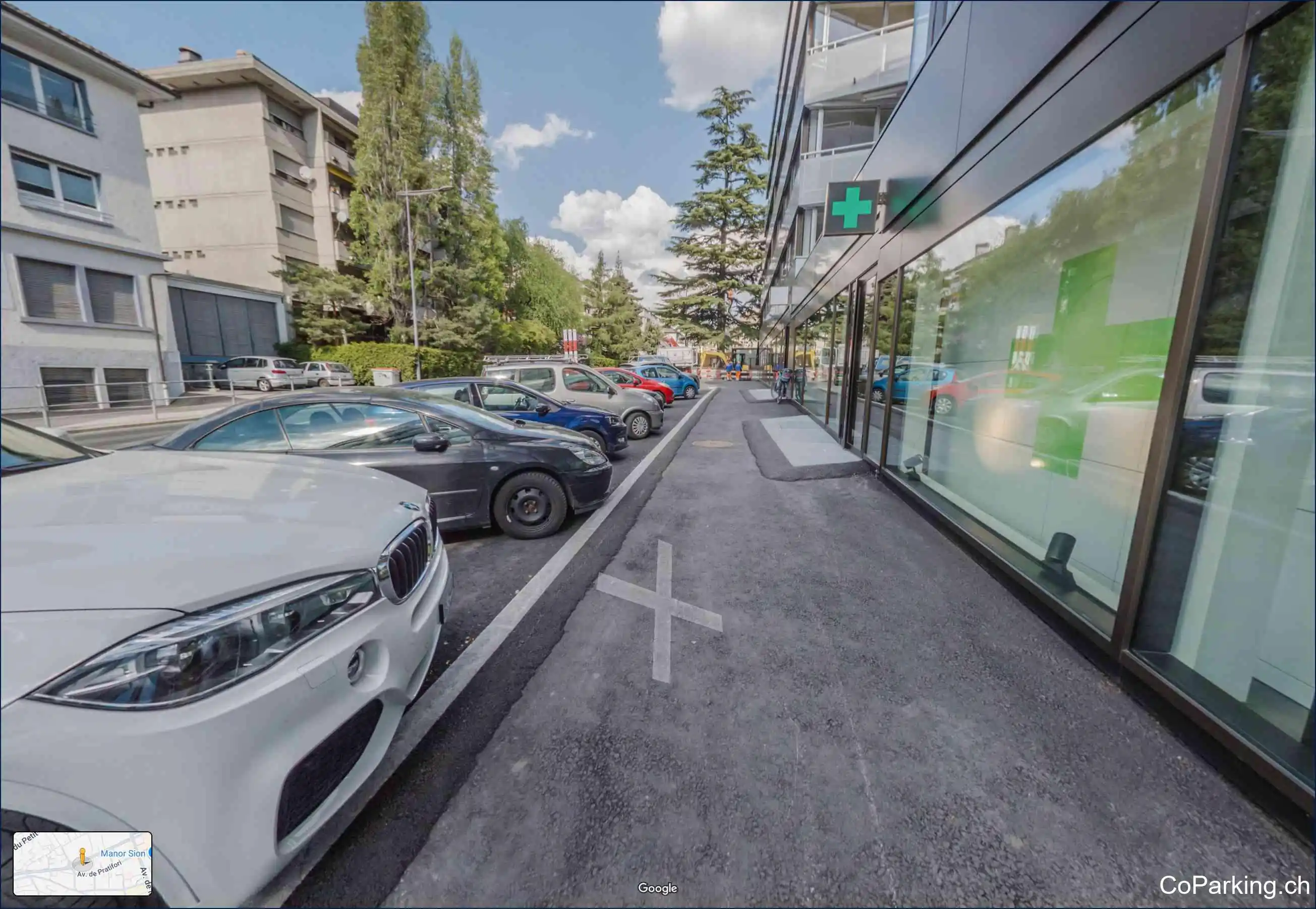 Parking Rue de Lausanne, Rue de Lausanne, Sion, 1950