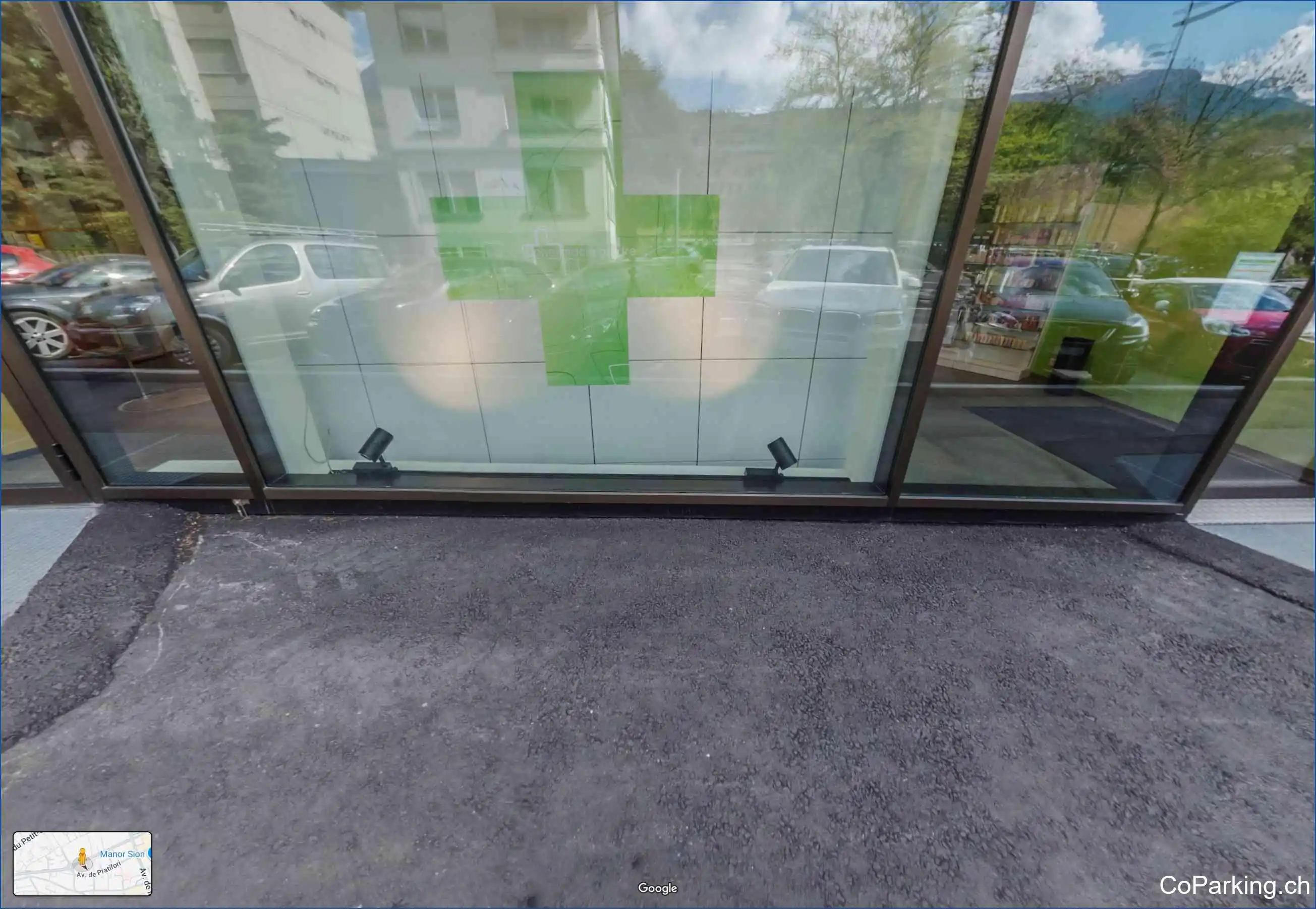 Parking Rue de Lausanne, Rue de Lausanne, Sion, 1950