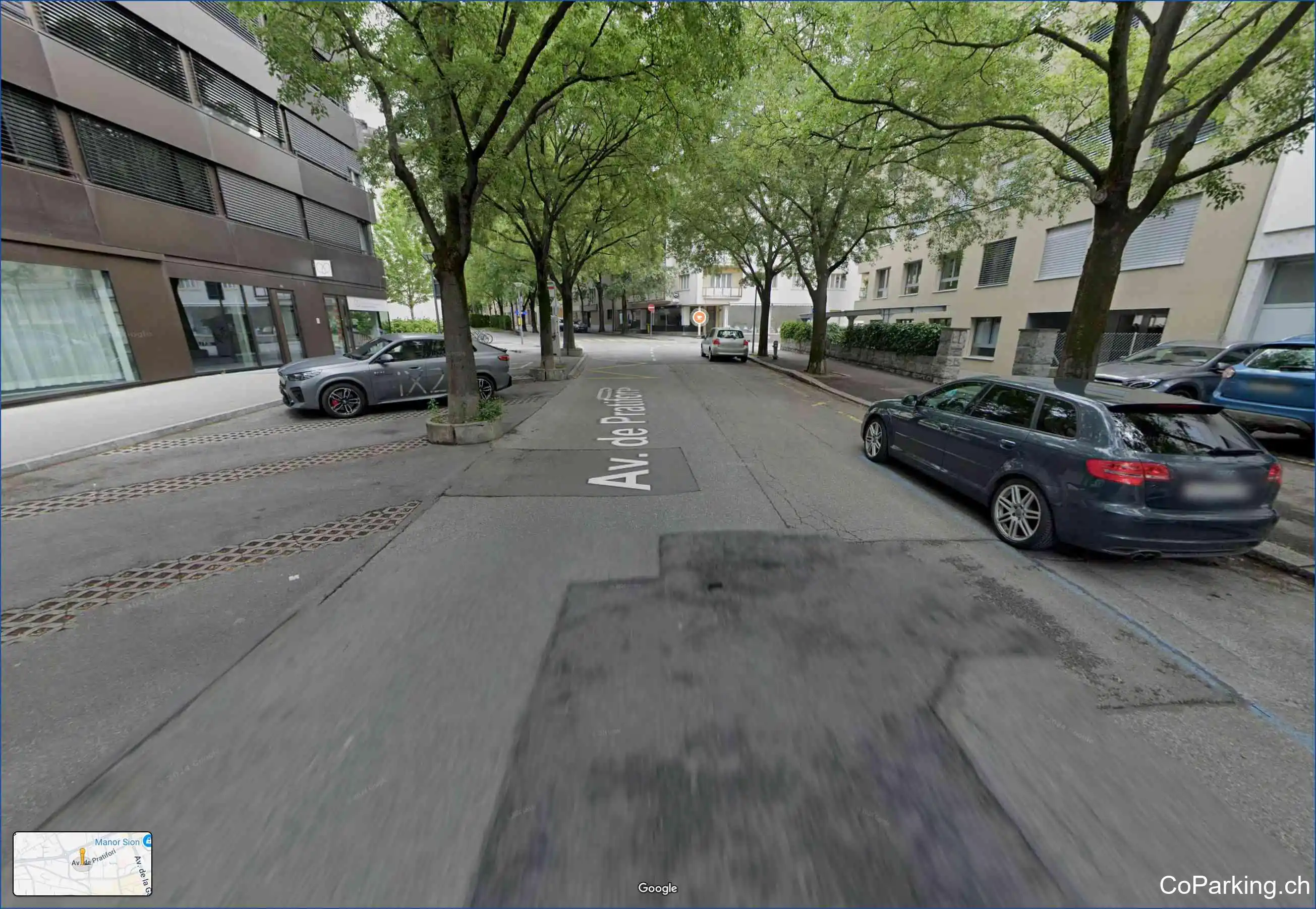 Parking Av. de Pratifori, Avenue de Pratifori, Sion, 1950