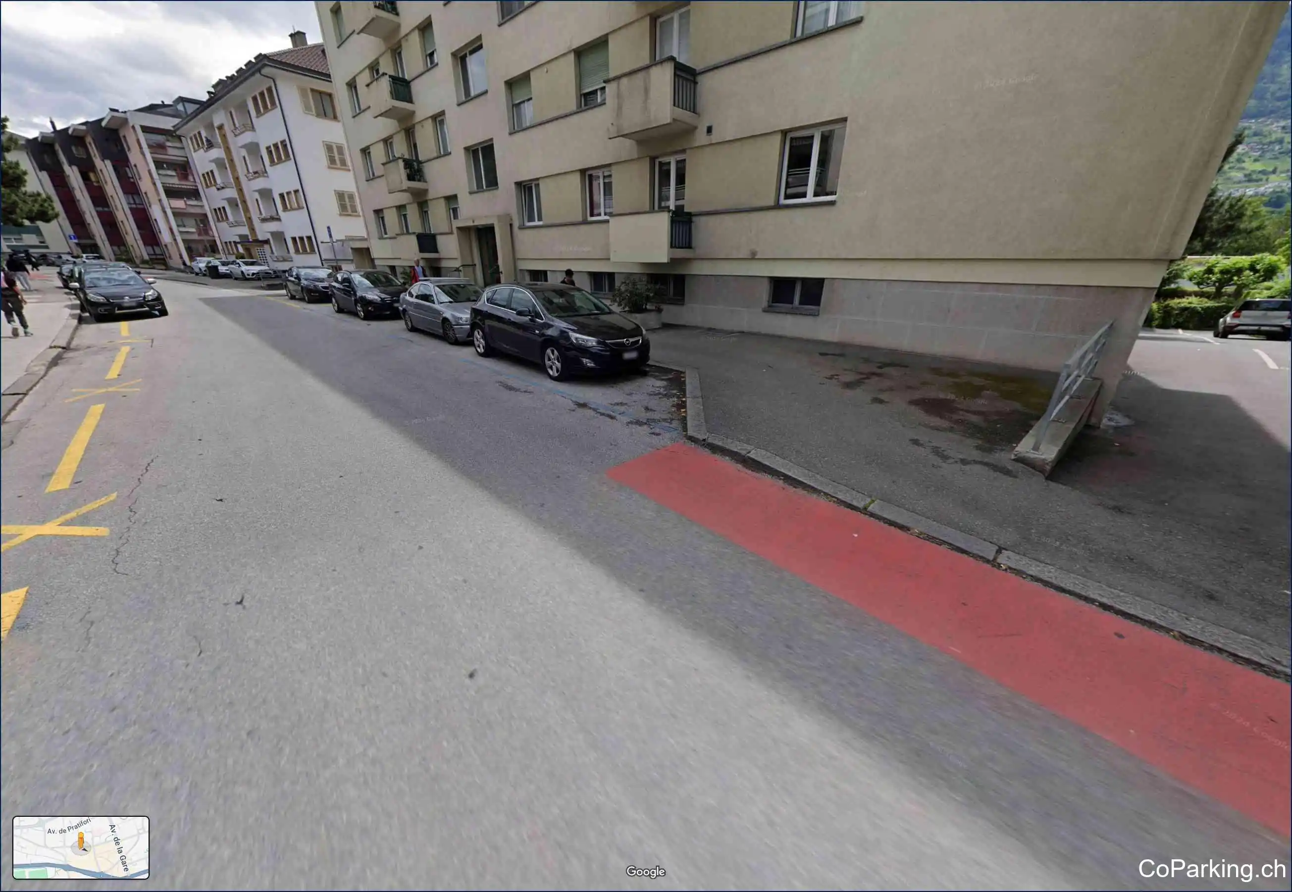Parking Rue de Condémines, Rue de Condémines, Sion, 1950