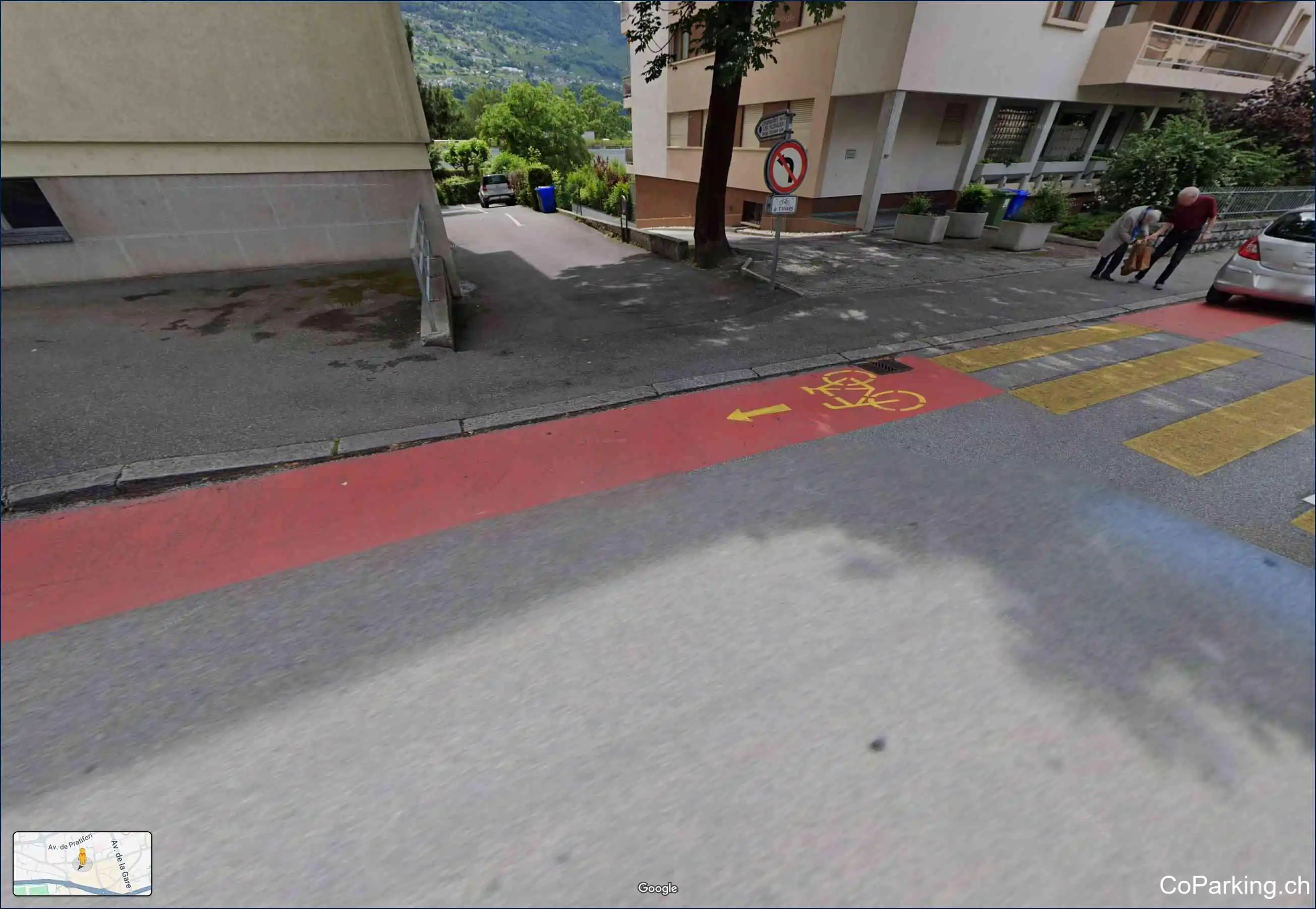Parking Rue de Condémines, Rue de Condémines, Sion, 1950