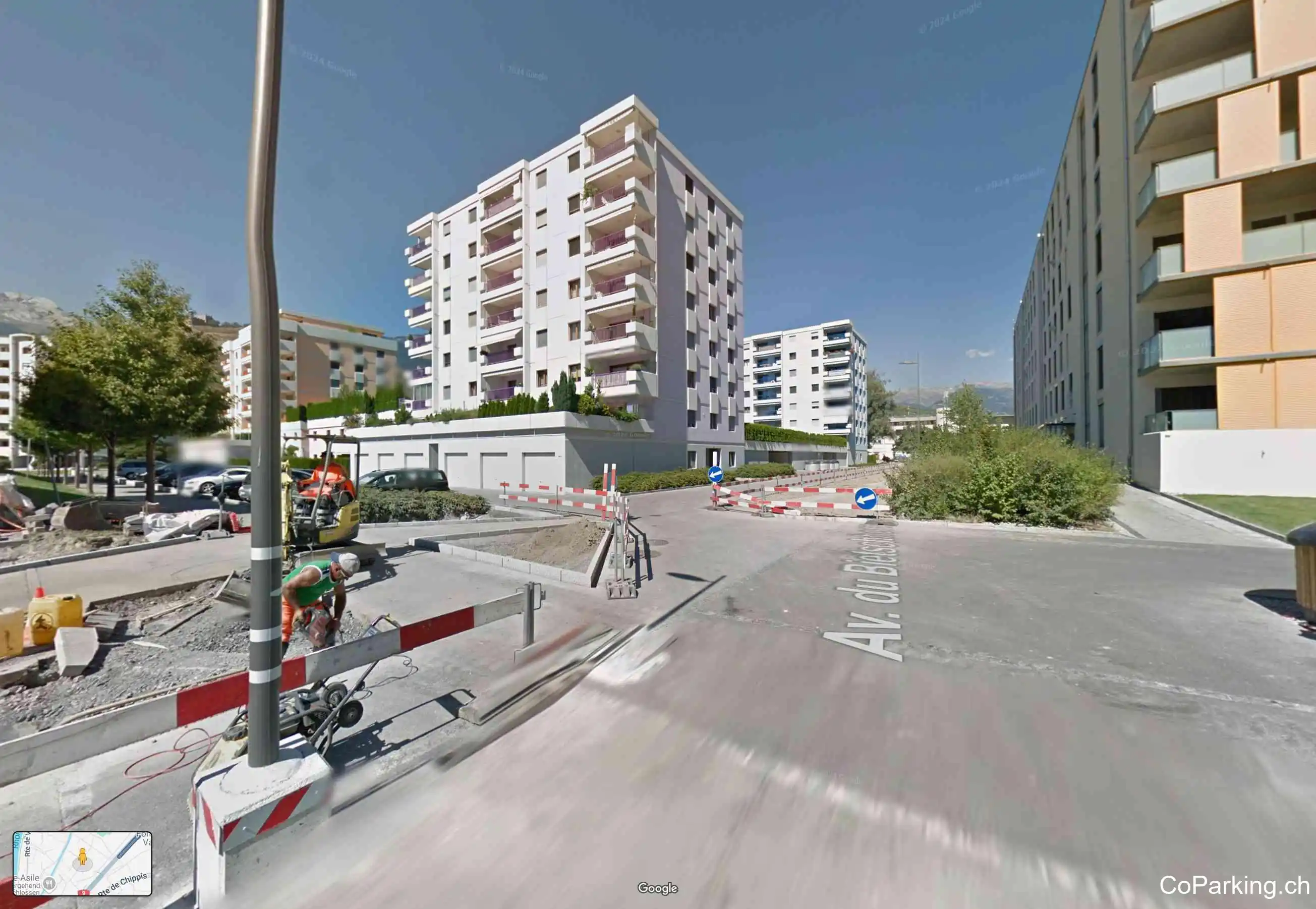 Parking Av. du Bietschhorn, Avenue du Bietschhorn, Sion, 1950