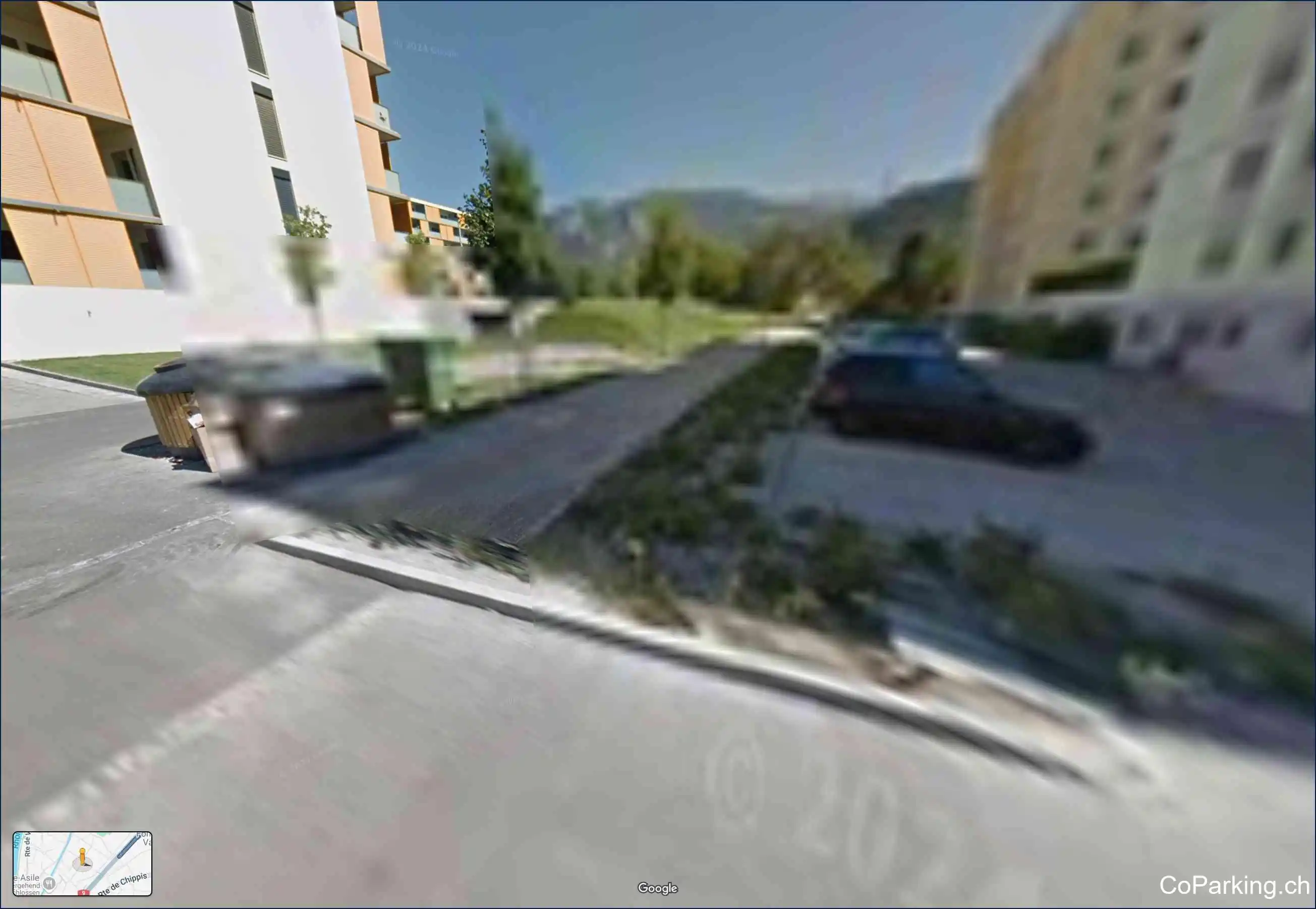 Parking Av. du Bietschhorn, Avenue du Bietschhorn, Sion, 1950