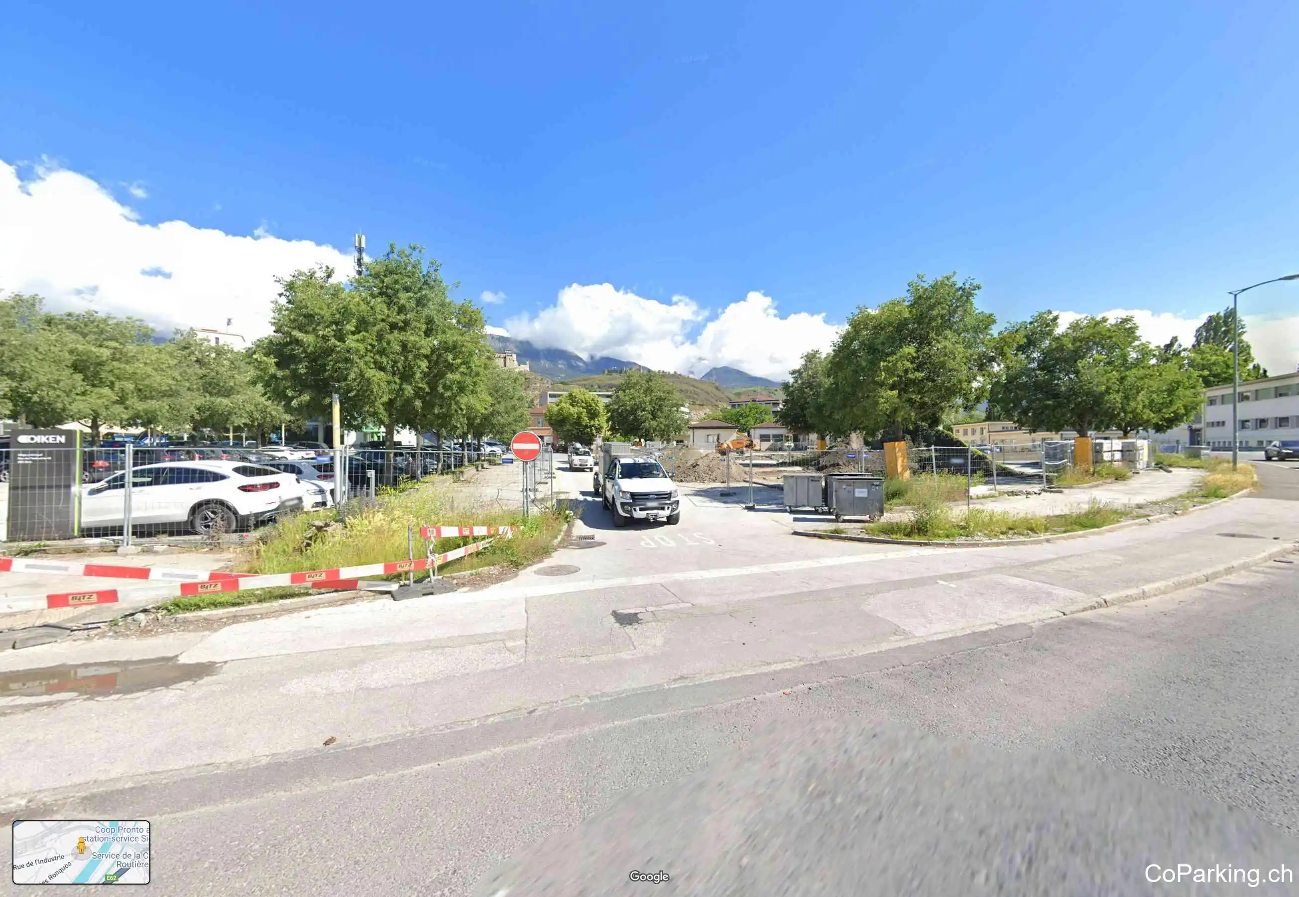 Parking Rue de l'Industrie, Rue de l'Industrie, Sion, 1950