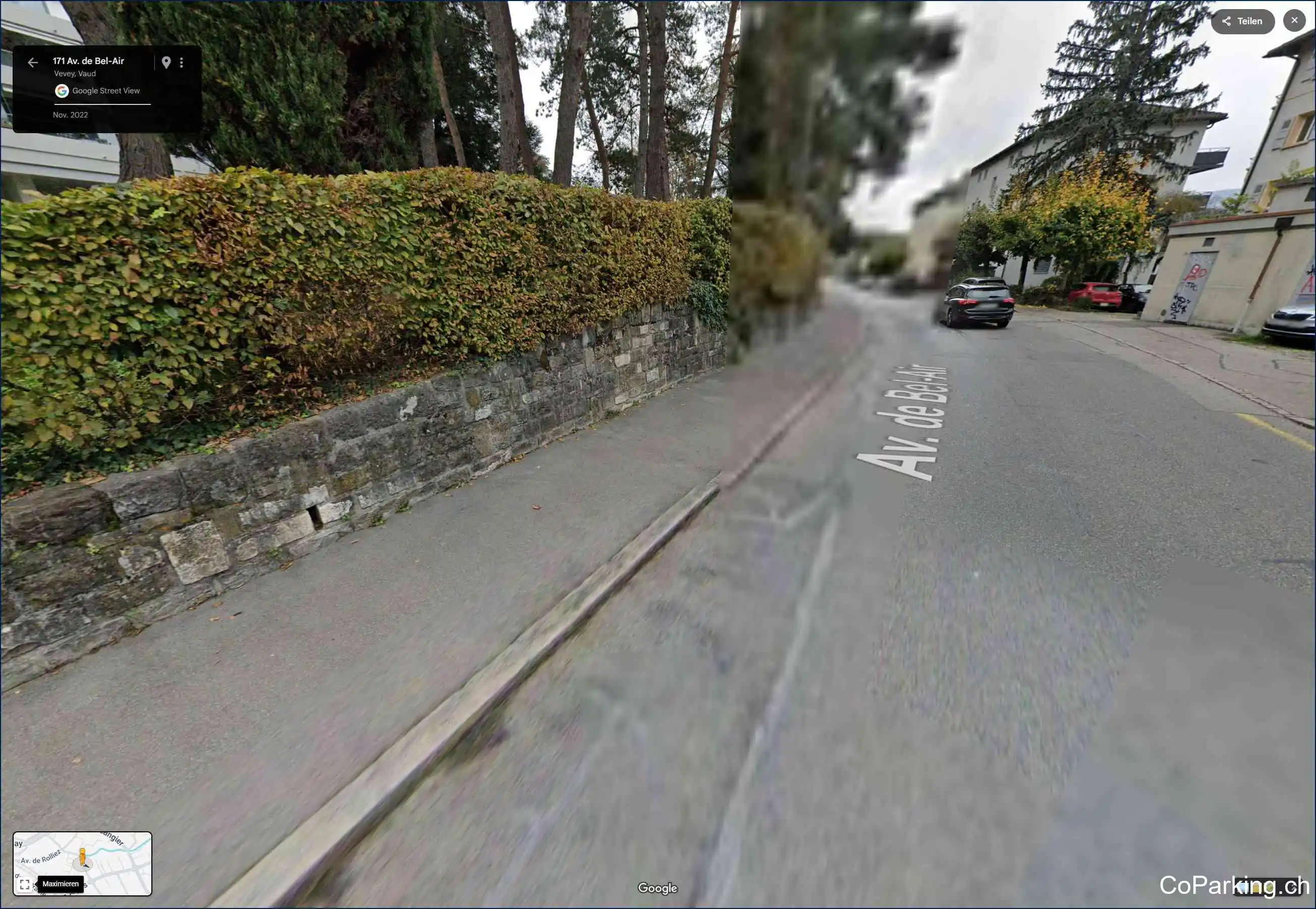 Parking Av. de Bel-Air, Avenue de Bel-Air, La Tour-de-Peilz, 1814