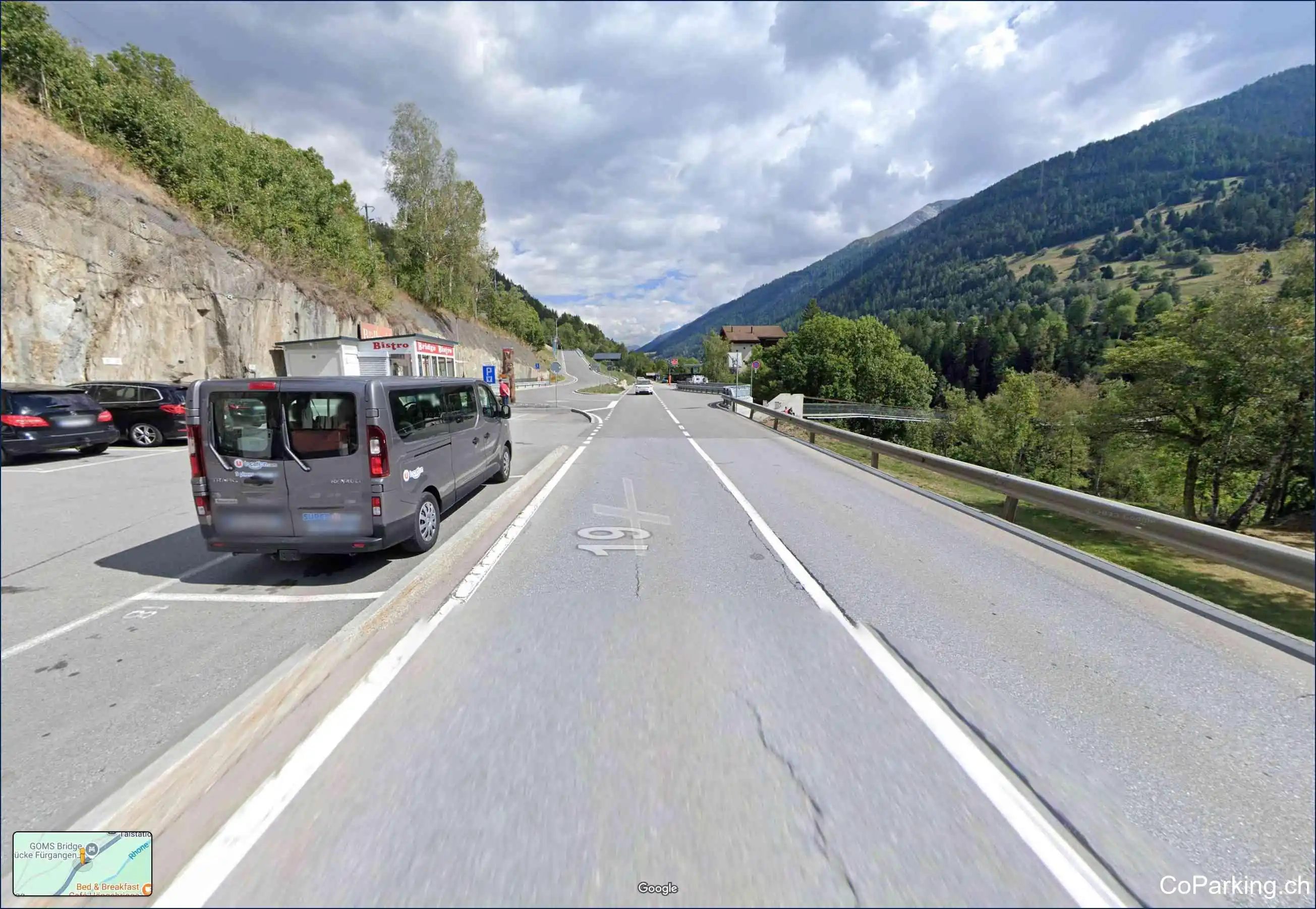 Parking Goms Bridge, Furkastrasse, Fürgangen, 3997