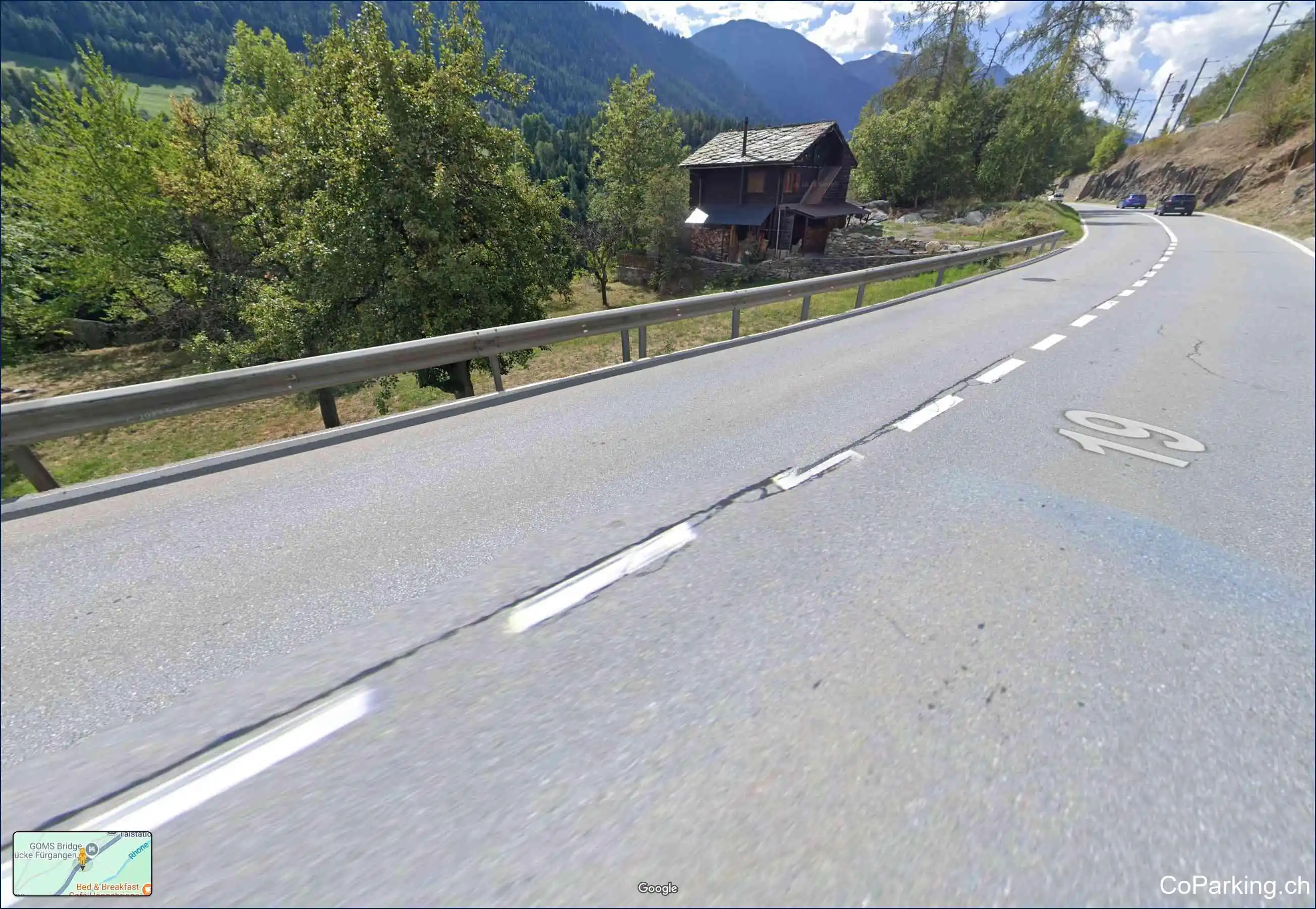 Parking Goms Bridge, Furkastrasse, Fürgangen, 3997