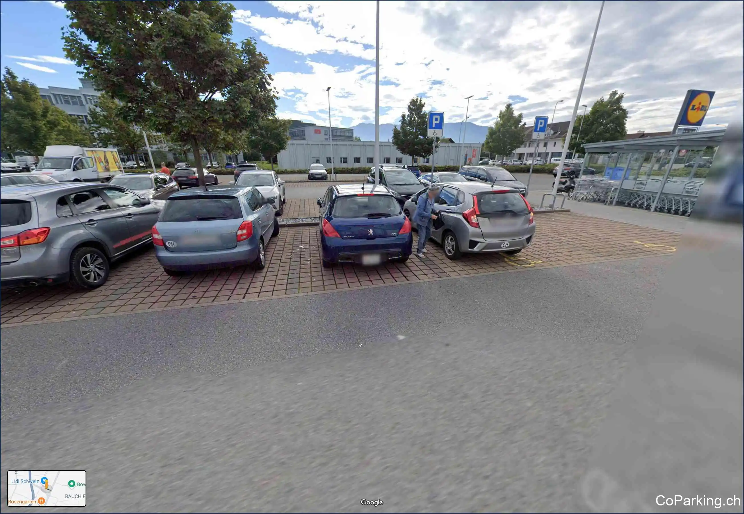 Parking LIDL Widnau, Rosenbergsaustrasse, Widnau, 9443