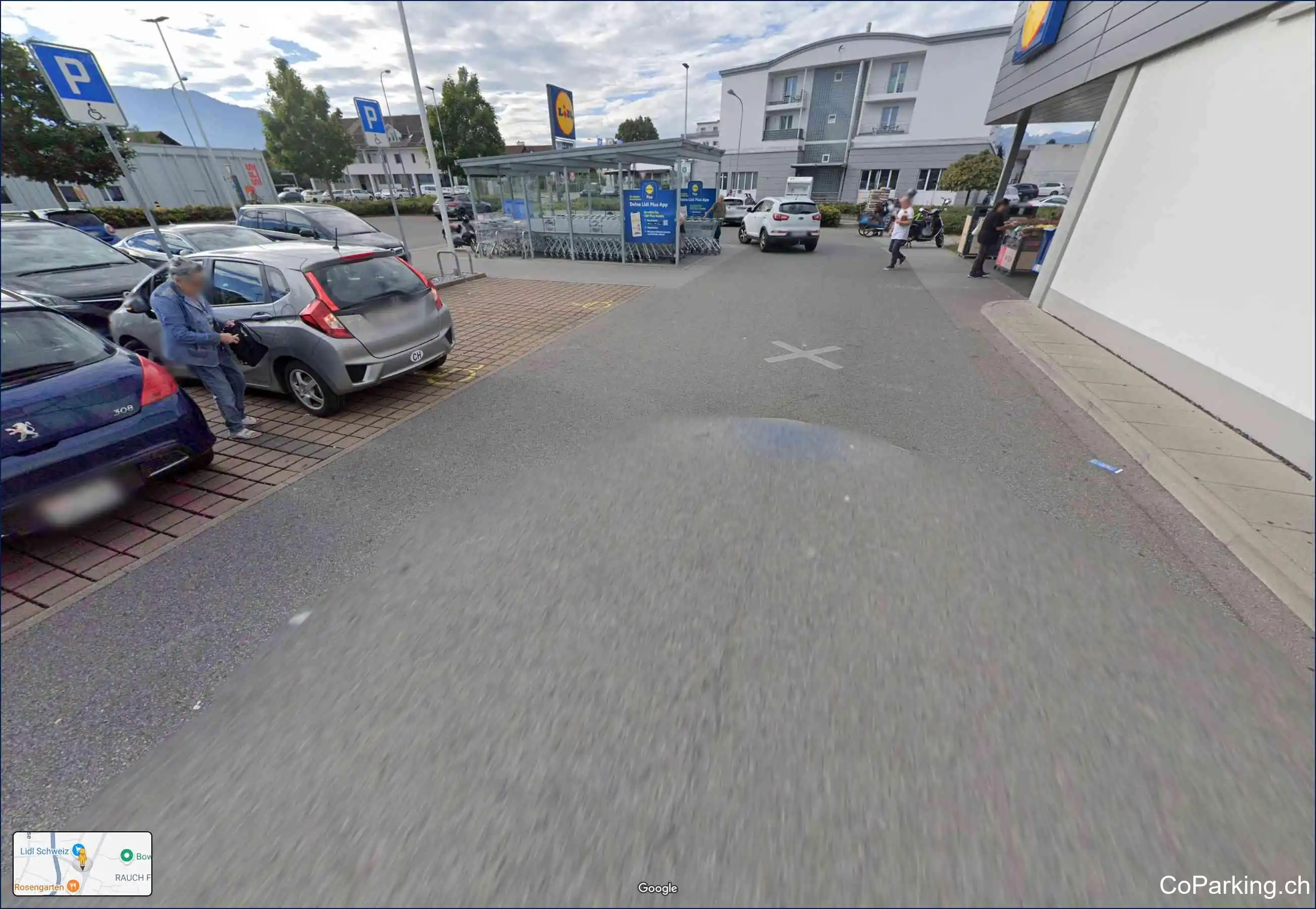 Parking LIDL Widnau, Rosenbergsaustrasse, Widnau, 9443