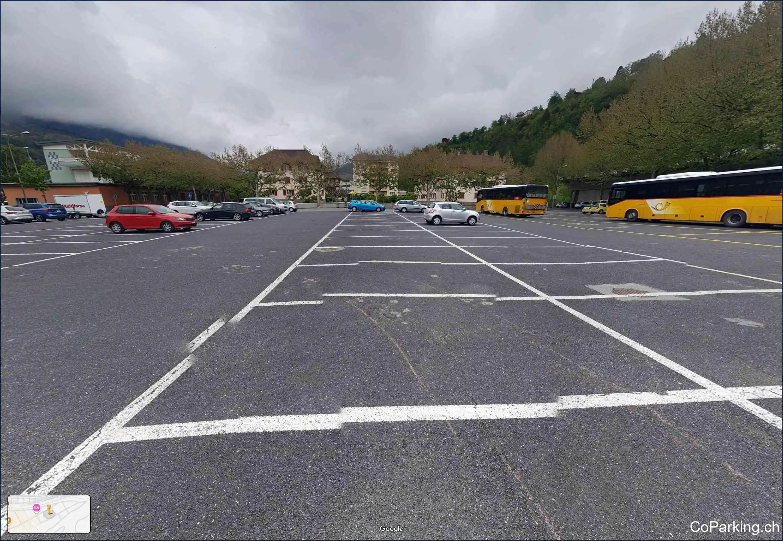 Parking Zirkusplatz, Rhonesandstrasse, Brig, 3900