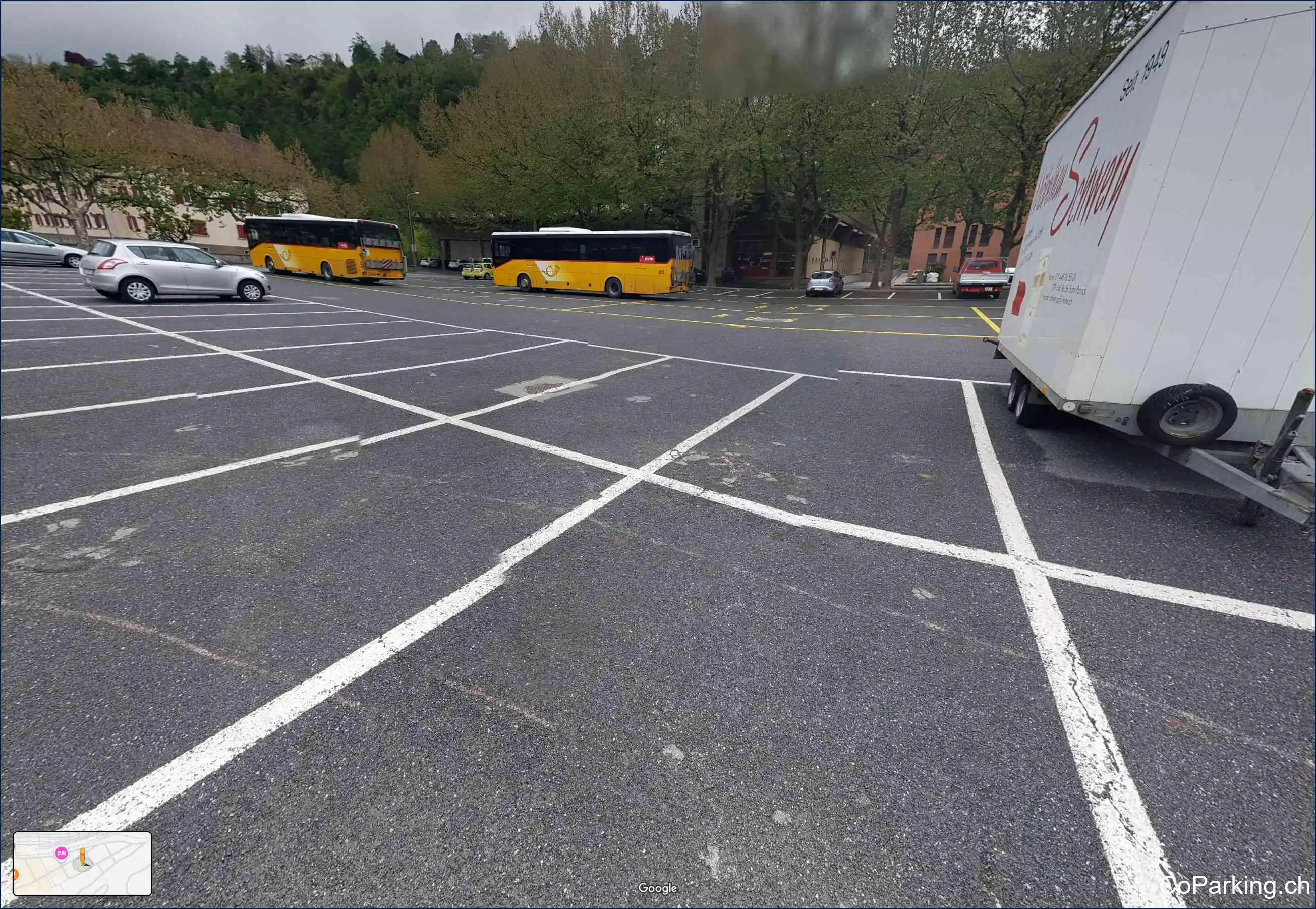 Parking Zirkusplatz, Rhonesandstrasse, Brig, 3900
