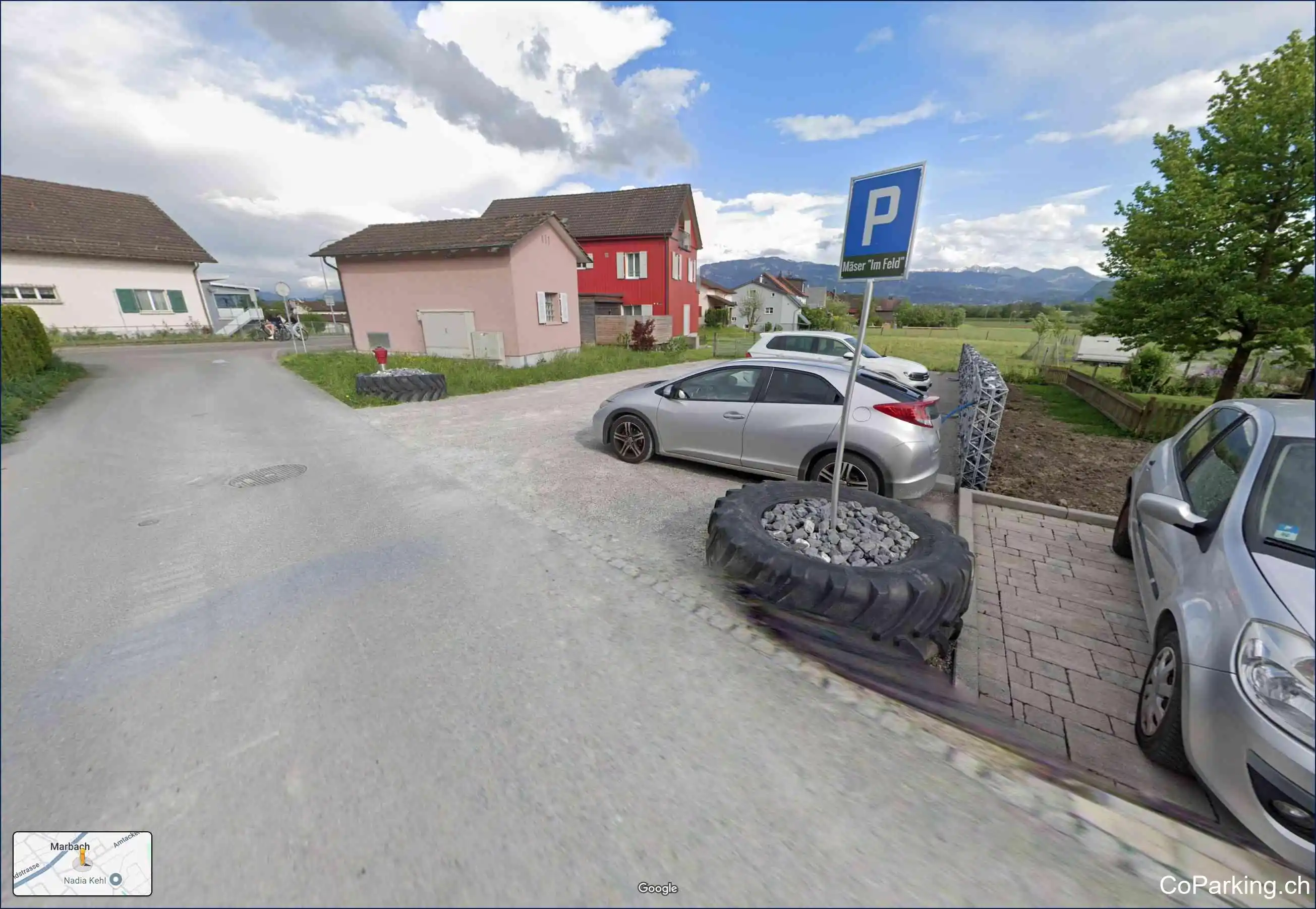Parking Feldstr., Feldstrasse, Marbach, 9437