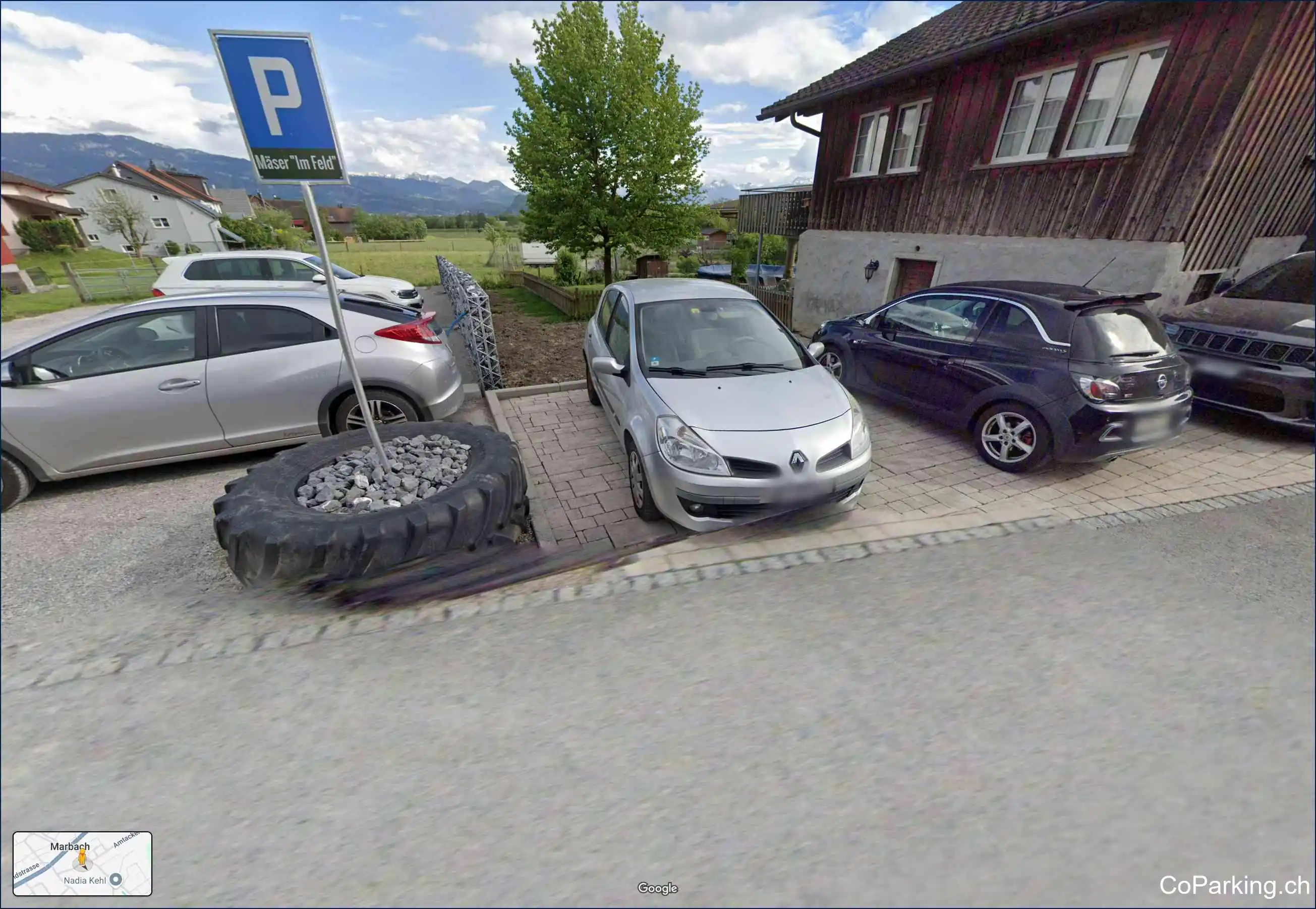 Parking Feldstr., Feldstrasse, Marbach, 9437