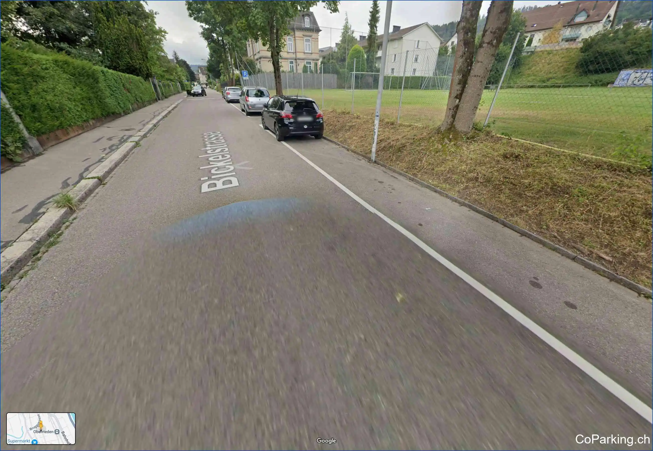 Parking Sportplatz, Bickelstrasse, Oberrieden, 8942