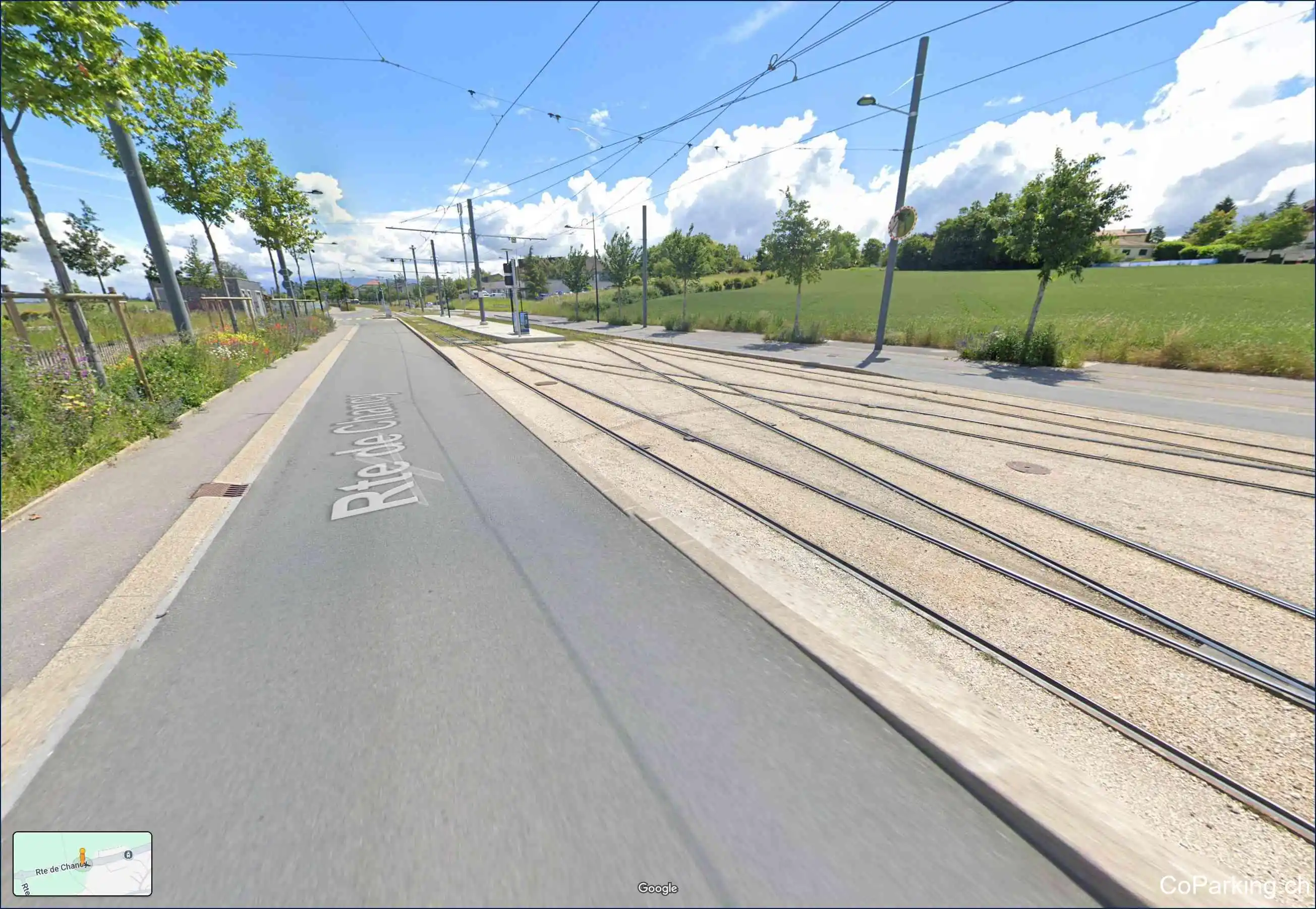 Parking P+Rail Vailly, Route de Chancy, Bernex, 1233