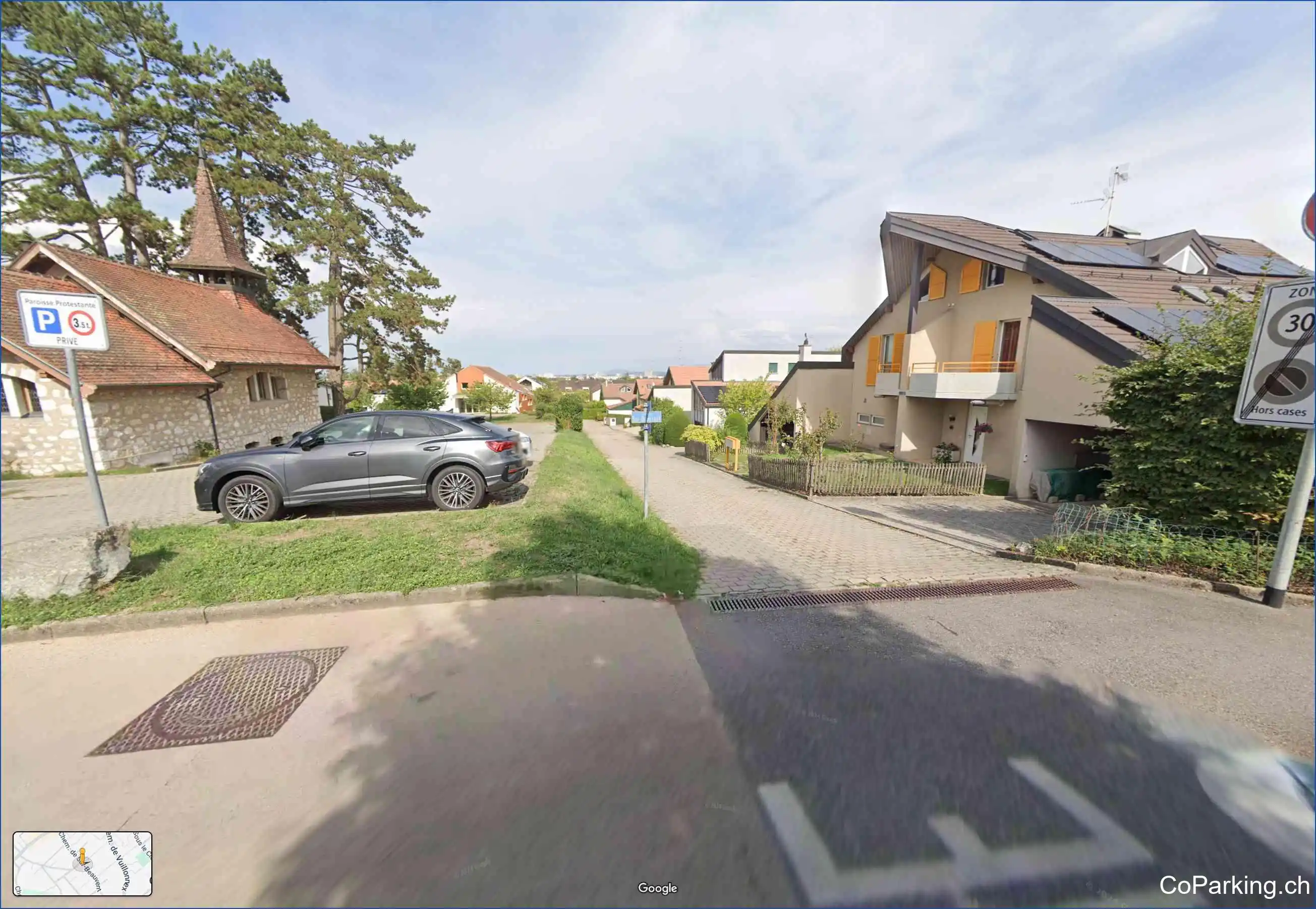 Parking Chemin de la Chapelle, Chemin de la Chapelle, Bernex, 1232