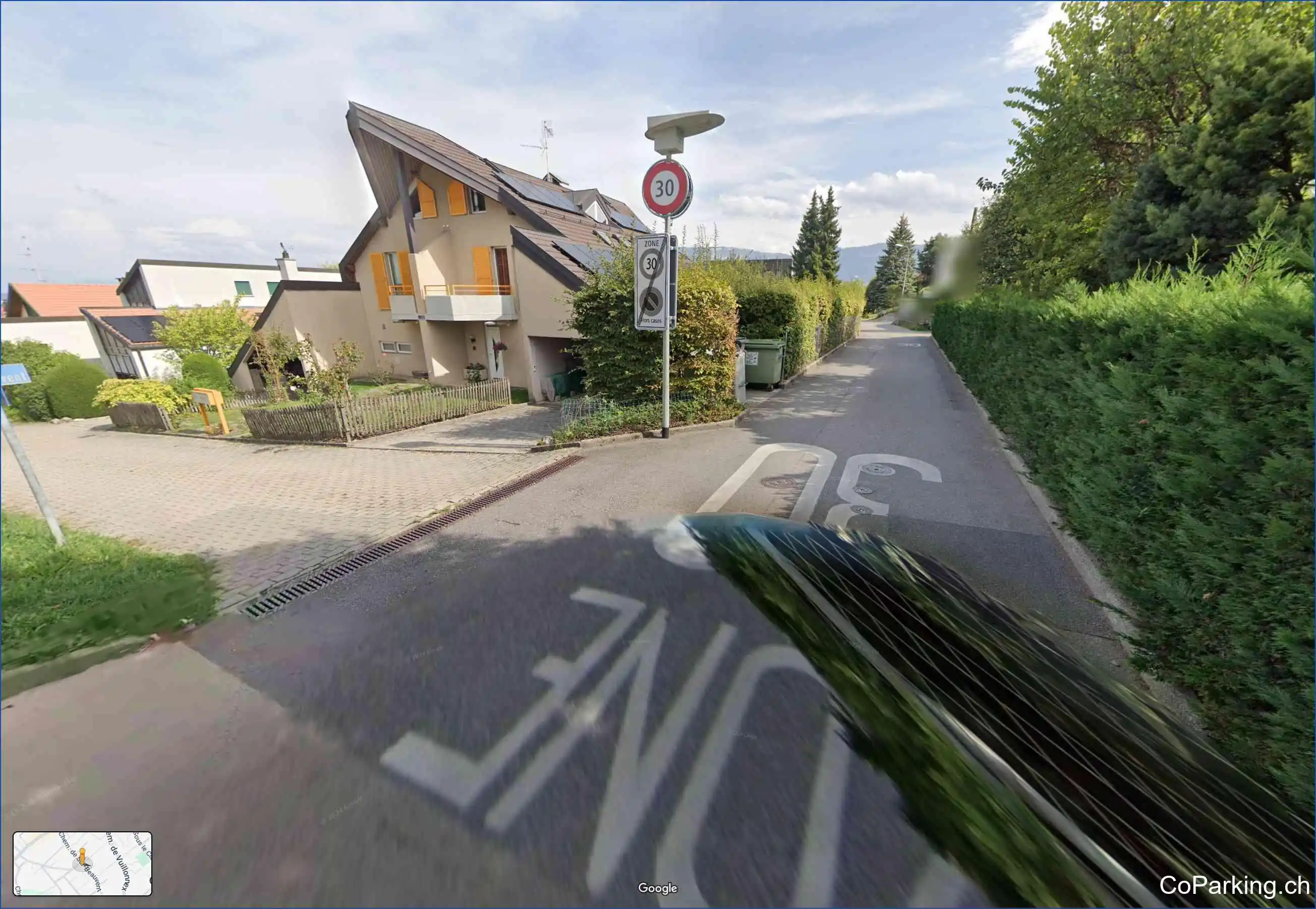 Parking Chemin de la Chapelle, Chemin de la Chapelle, Bernex, 1232
