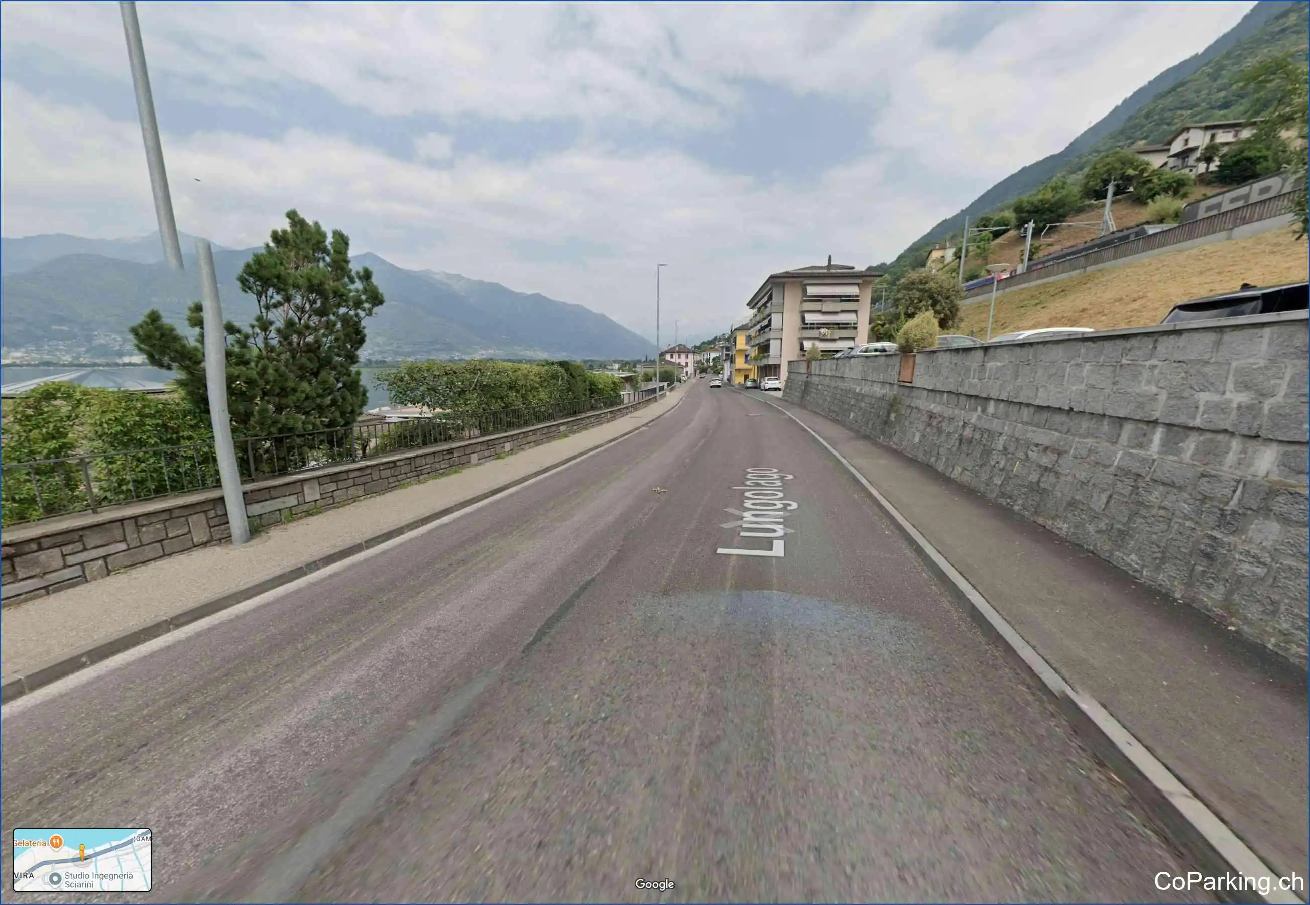 Parking Via Cantonale, Via Cantonale, Gambarogno, 6574