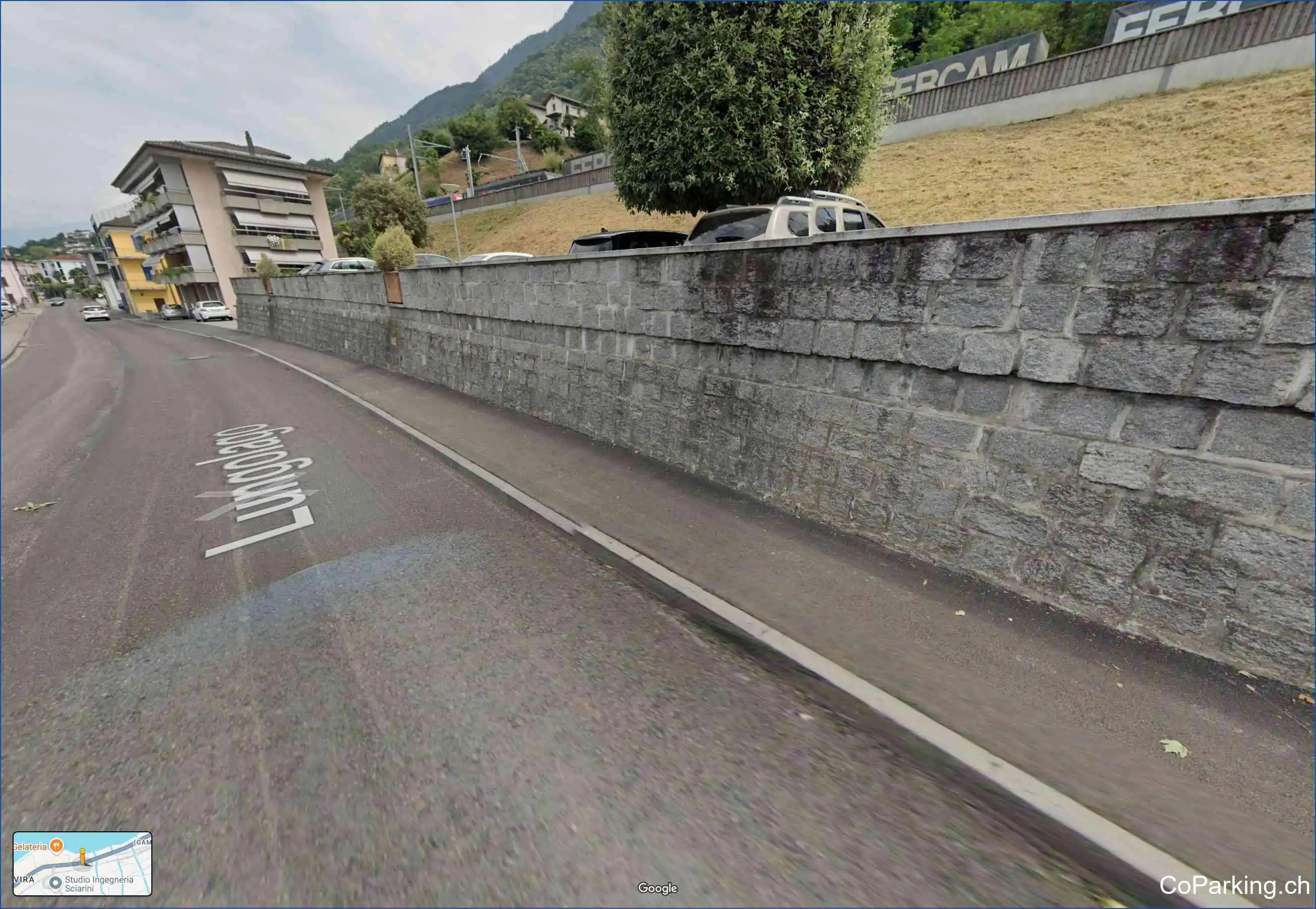 Parking Via Cantonale, Via Cantonale, Gambarogno, 6574