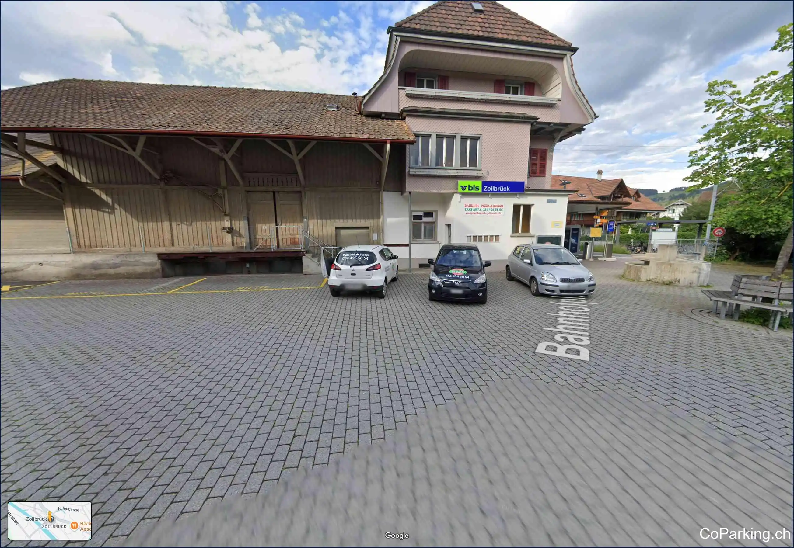 Parking Bahnhof Zollbrück, Bahnhofplatz, Zollbrück, 3436