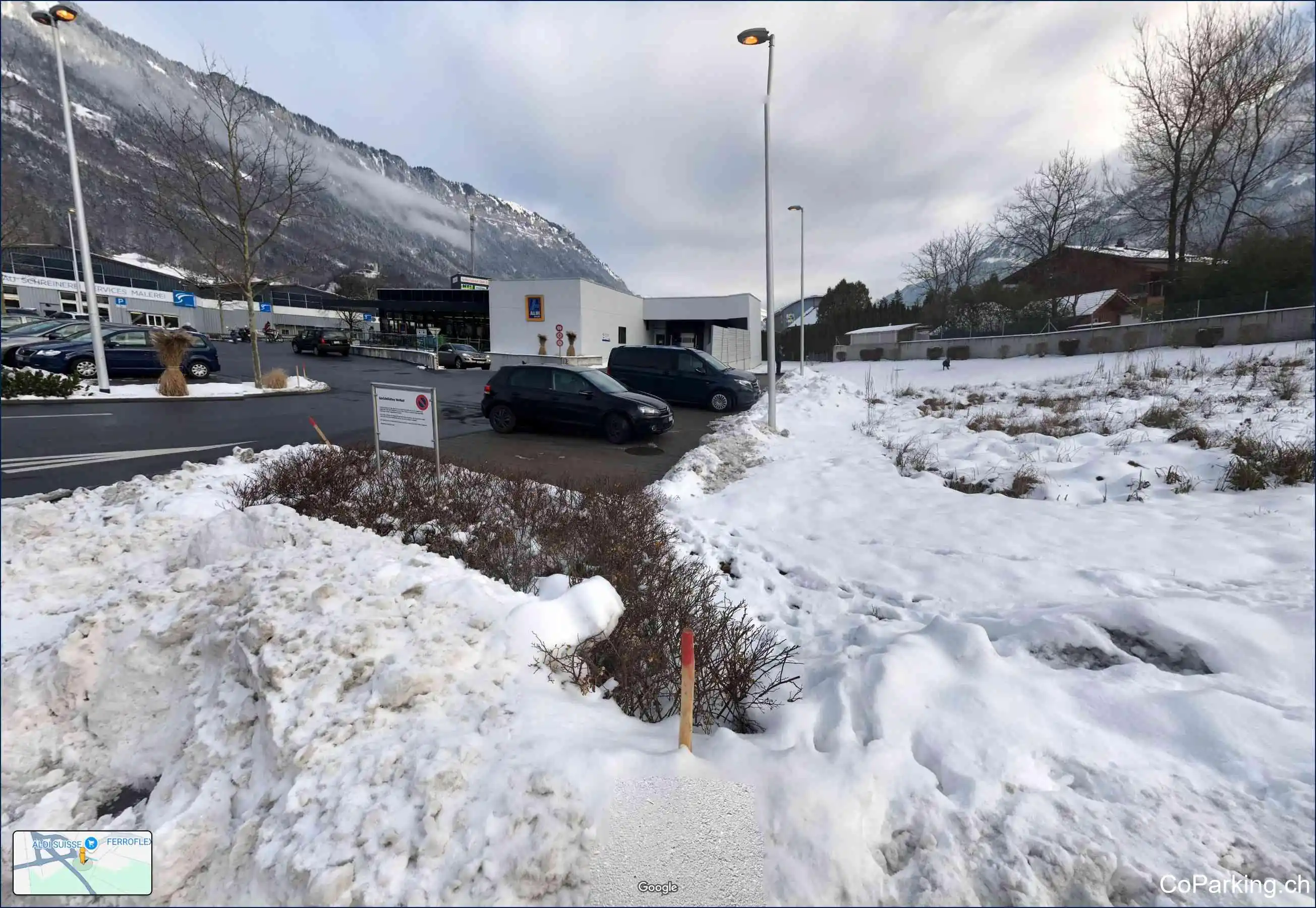 Parking Migrol, Aldi-Kreisel, Interlaken, 3800