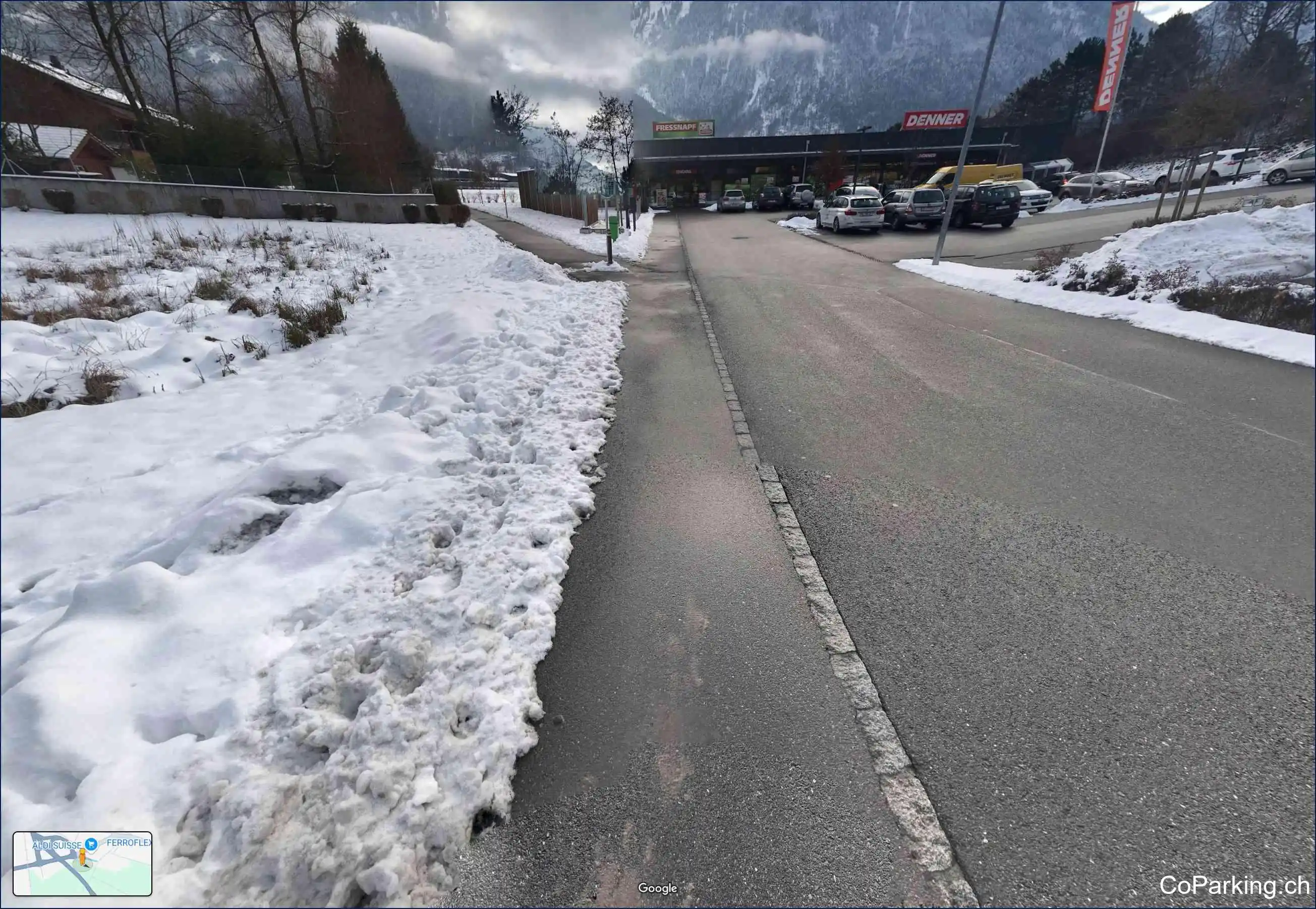 Parking Migrol, Aldi-Kreisel, Interlaken, 3800
