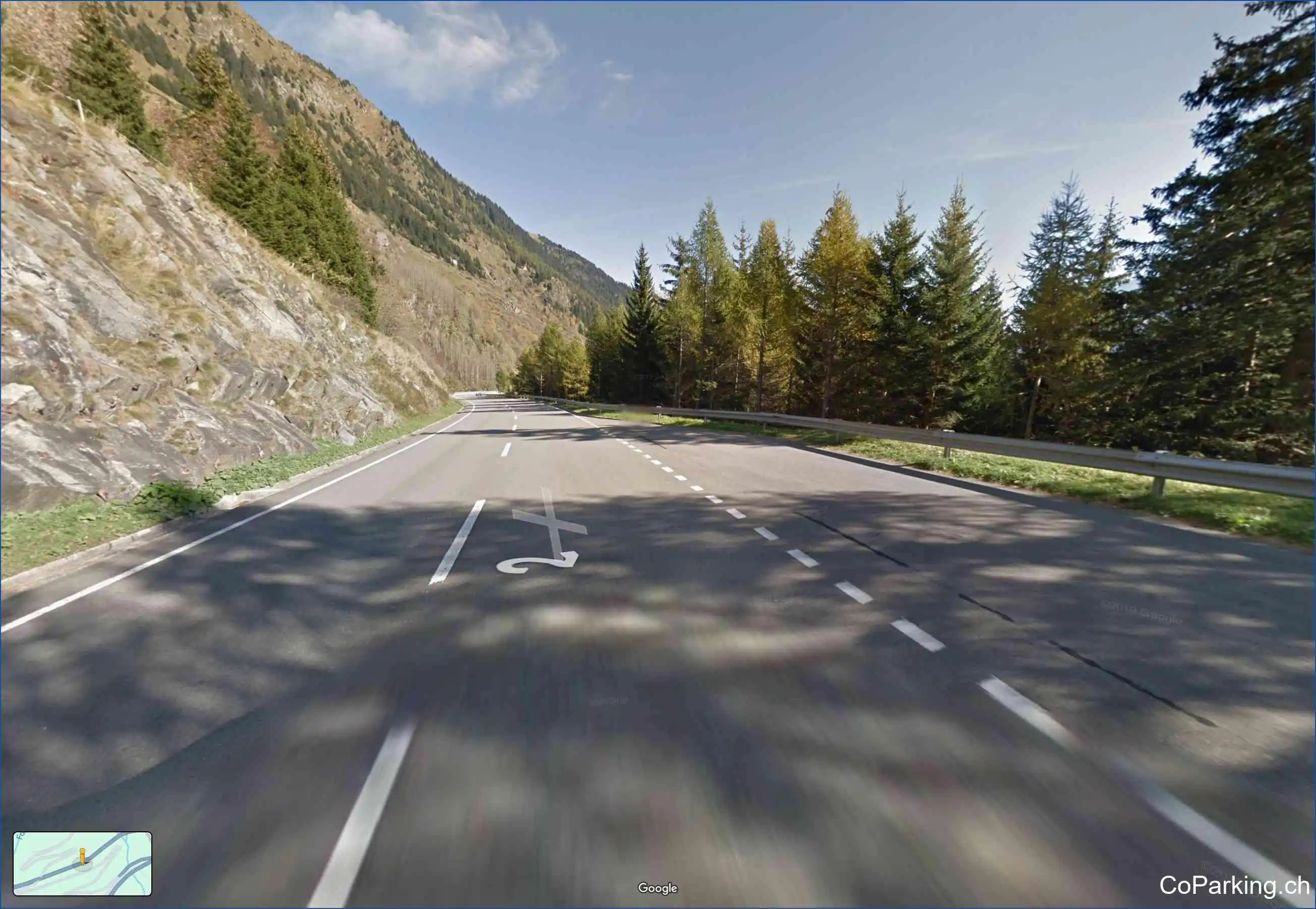 Parking Nuova strada del Passo del San Gottardo, Nuova strada del Passo del San Gottard, Airolo, 6780