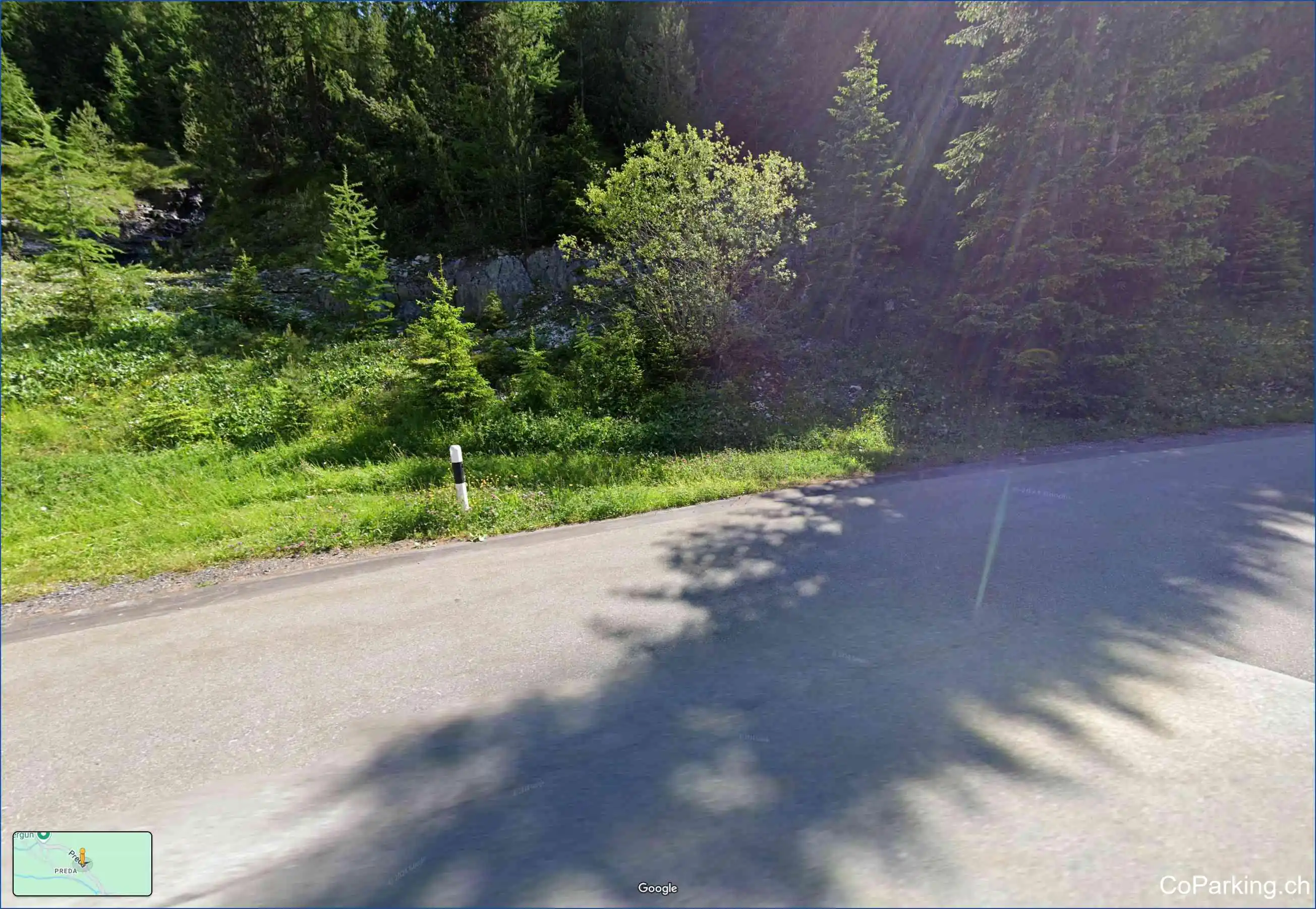 Parking Albulapass-Str., Albulapassstrasse, Bergün - La-Punt, 7482